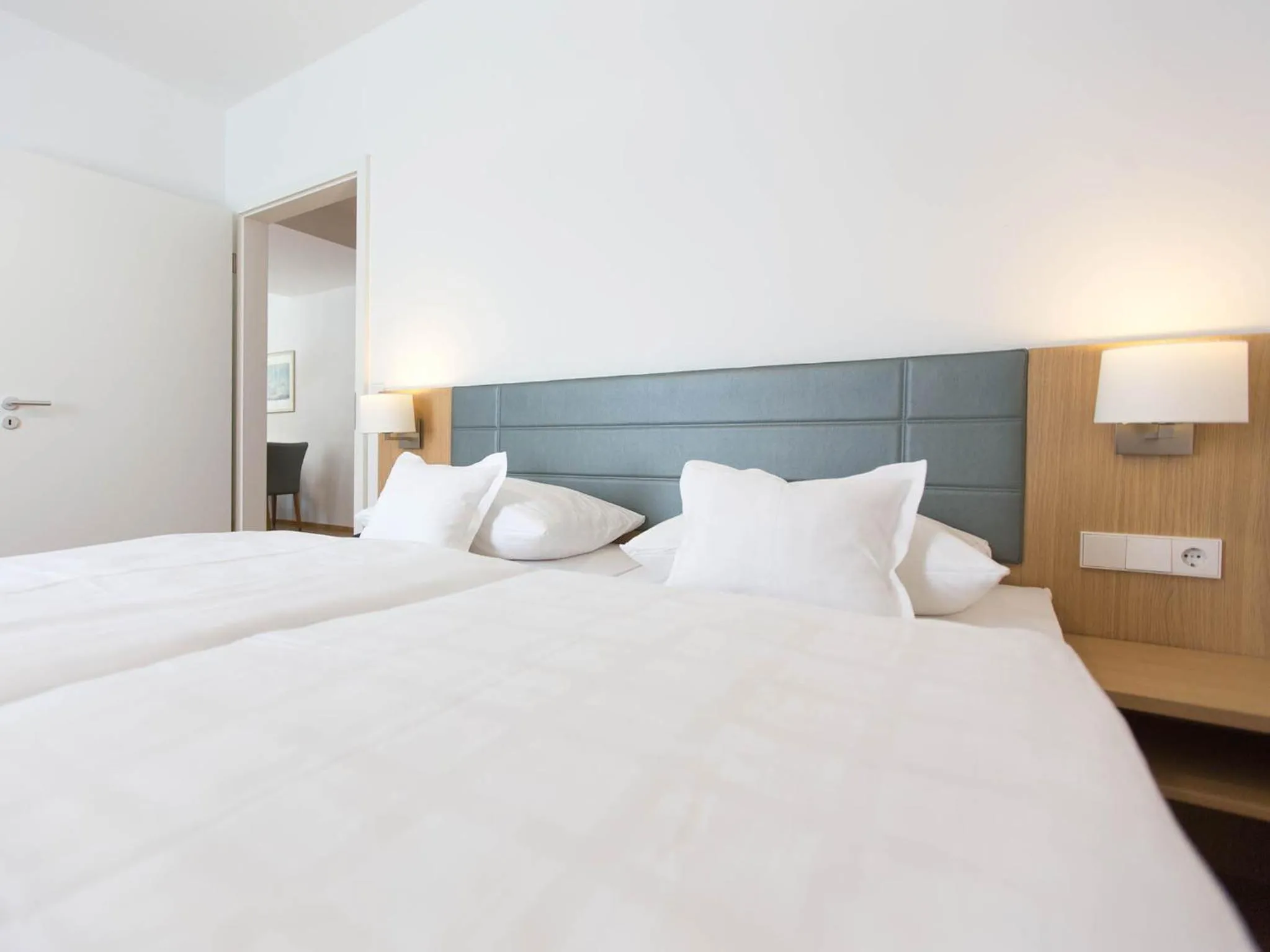 Bed in Hotel Seepark Garni