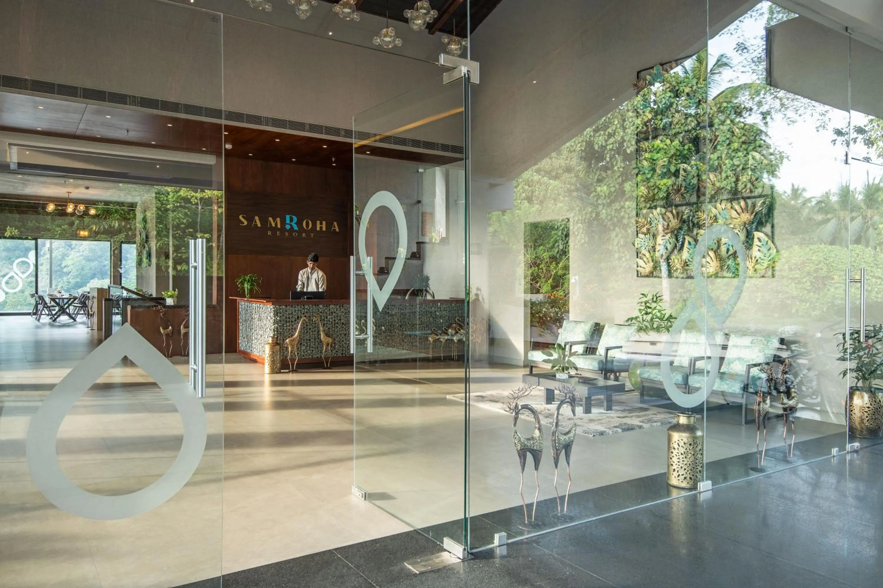 Facade/entrance in Niraamaya Retreats Samroha Athirappilly