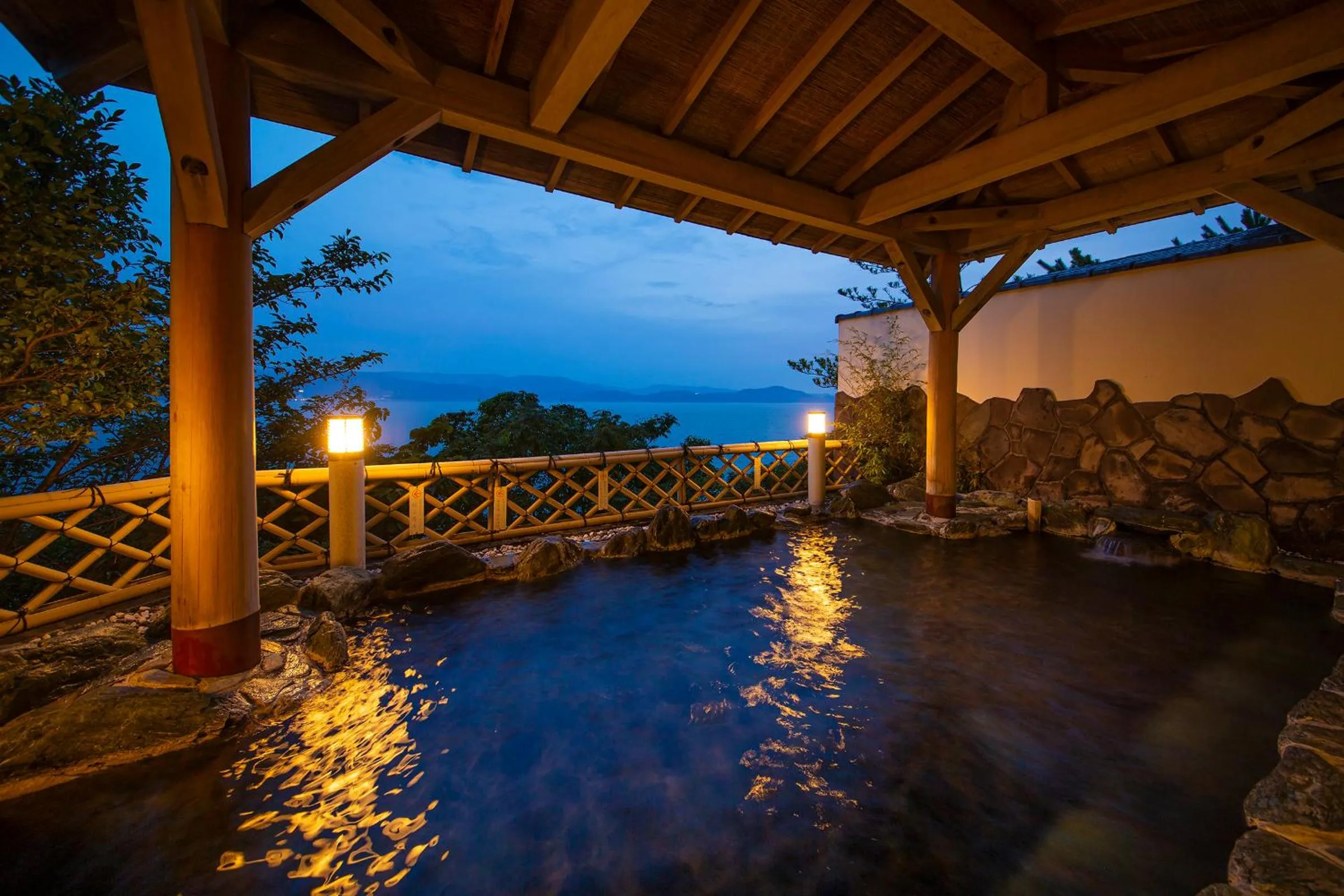 Open Air Bath in Manpa Resort