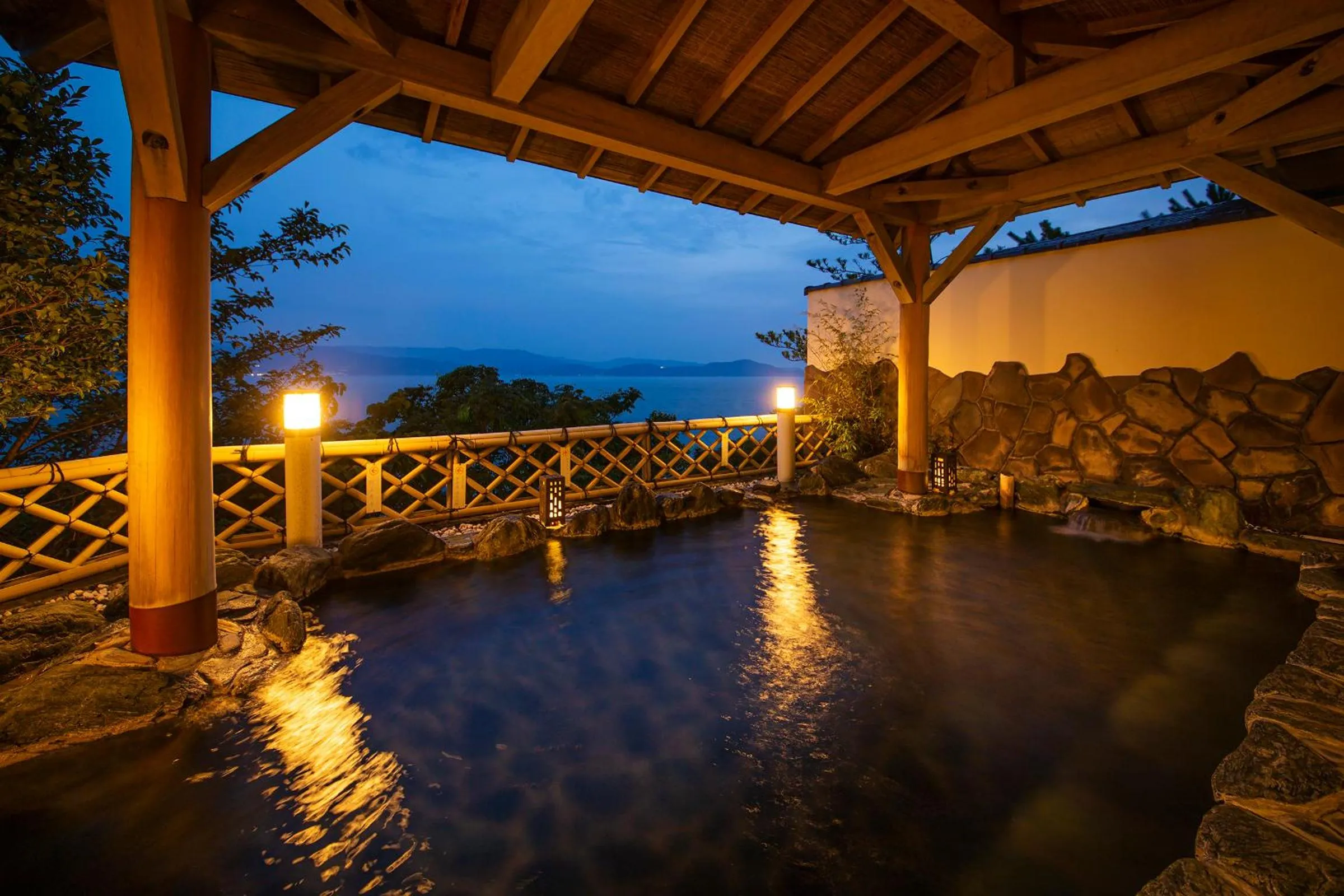 Open Air Bath in Manpa Resort