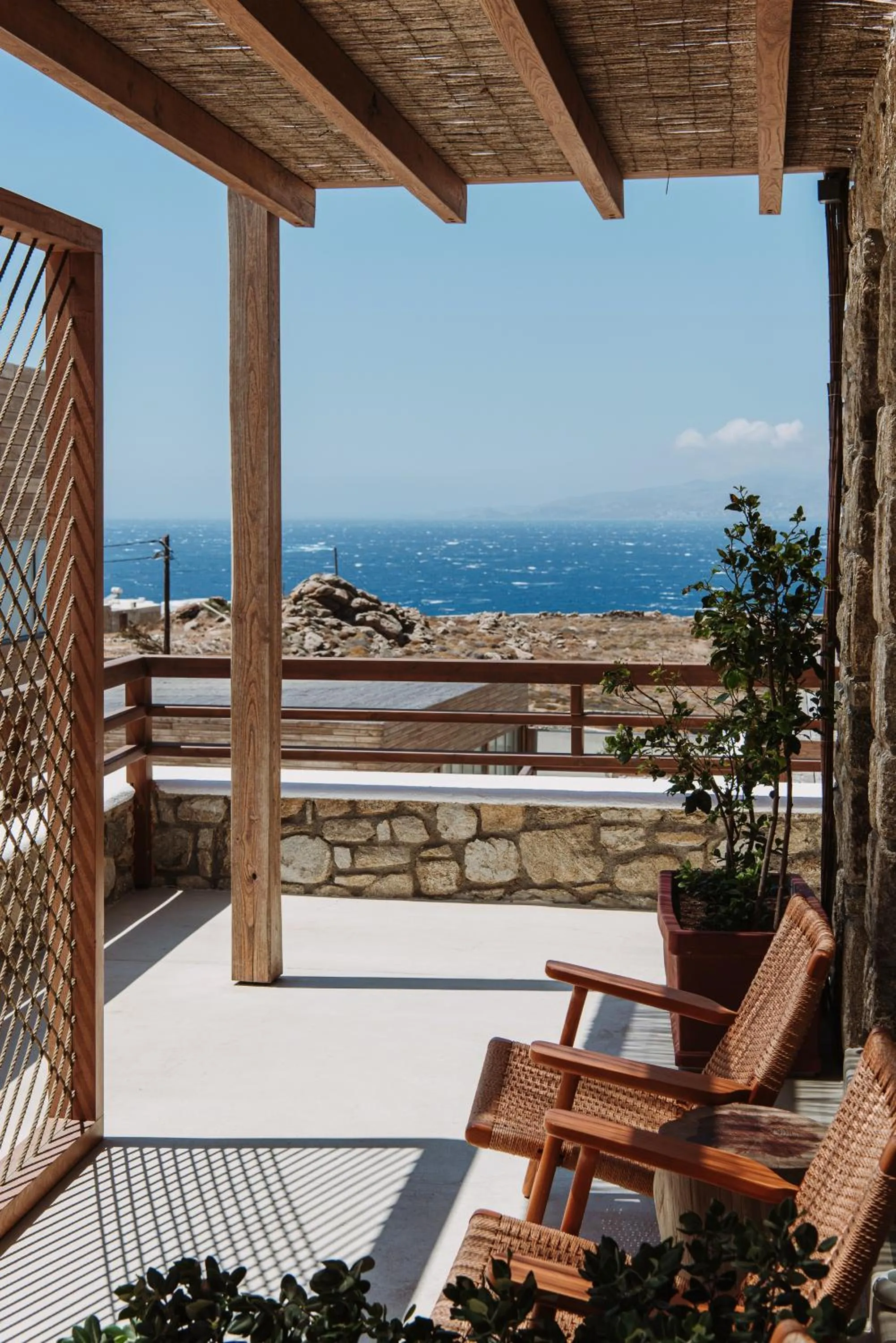 Seating area in Anamar Destino Mykonos