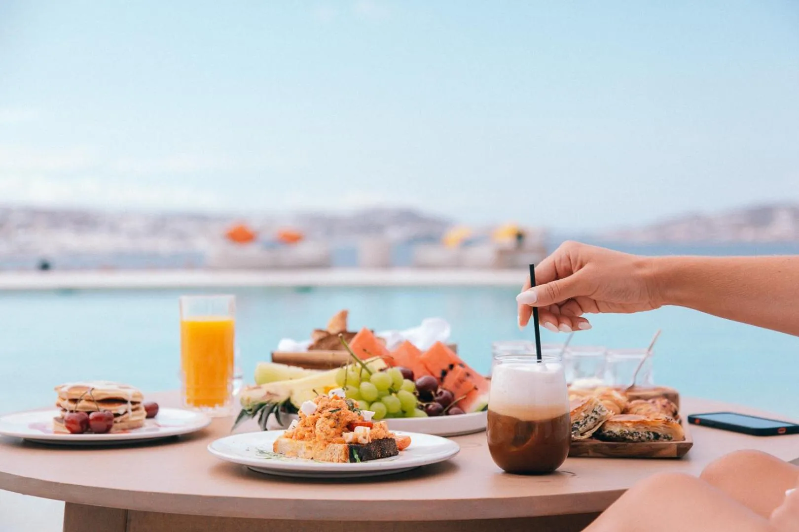 Pool view in Anamar Destino Mykonos