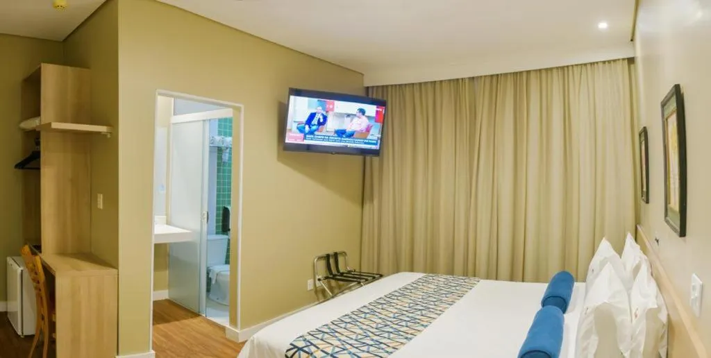 Bedroom, Bed in Araçatuba Plaza Hotel