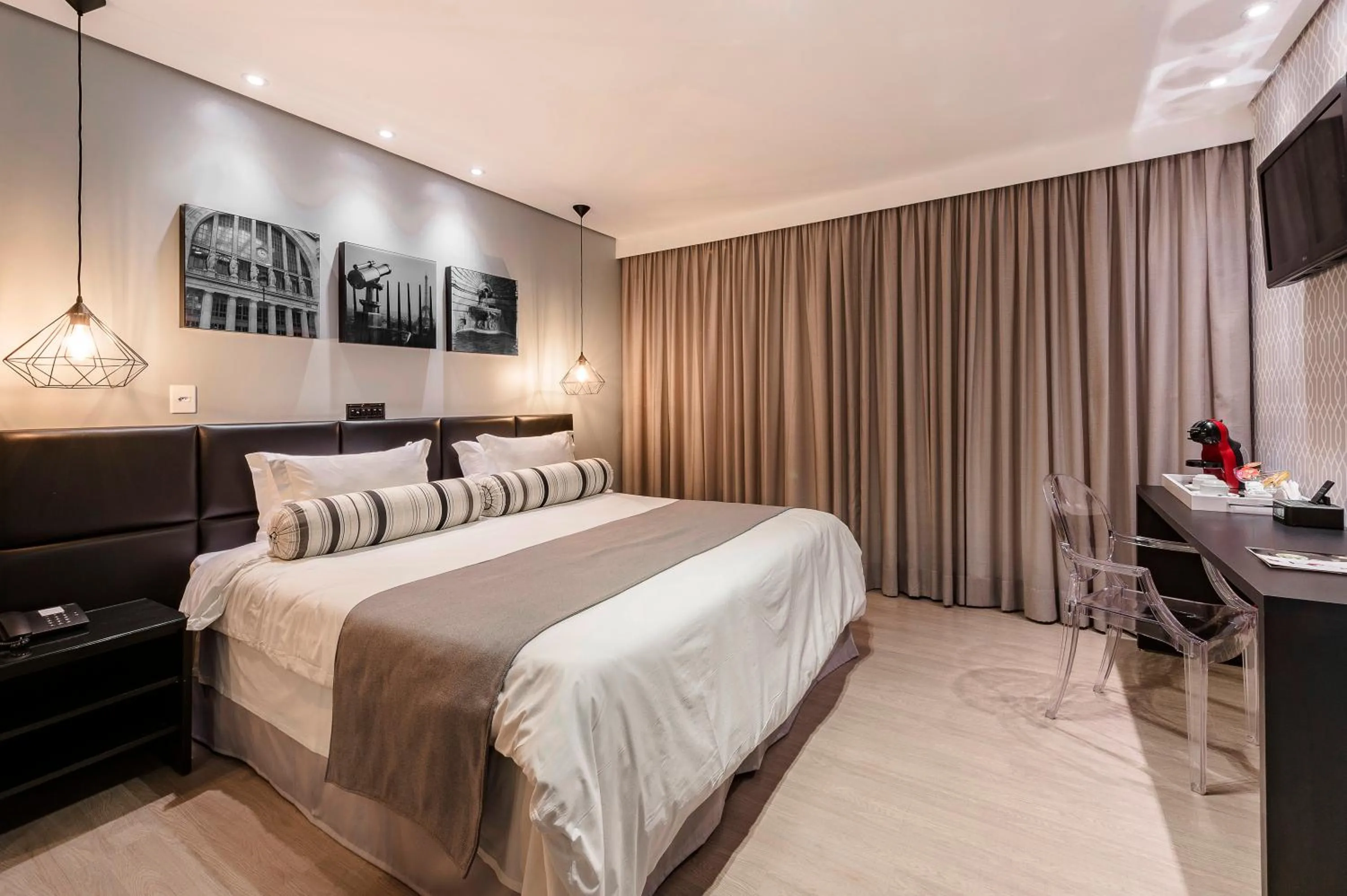 Bedroom, Bed in Araçatuba Plaza Hotel