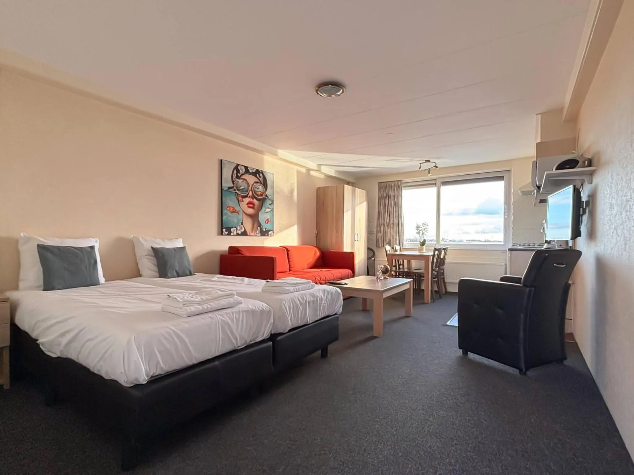 Bed in VISSERSLUST Rooms, Apartments and Houseboats