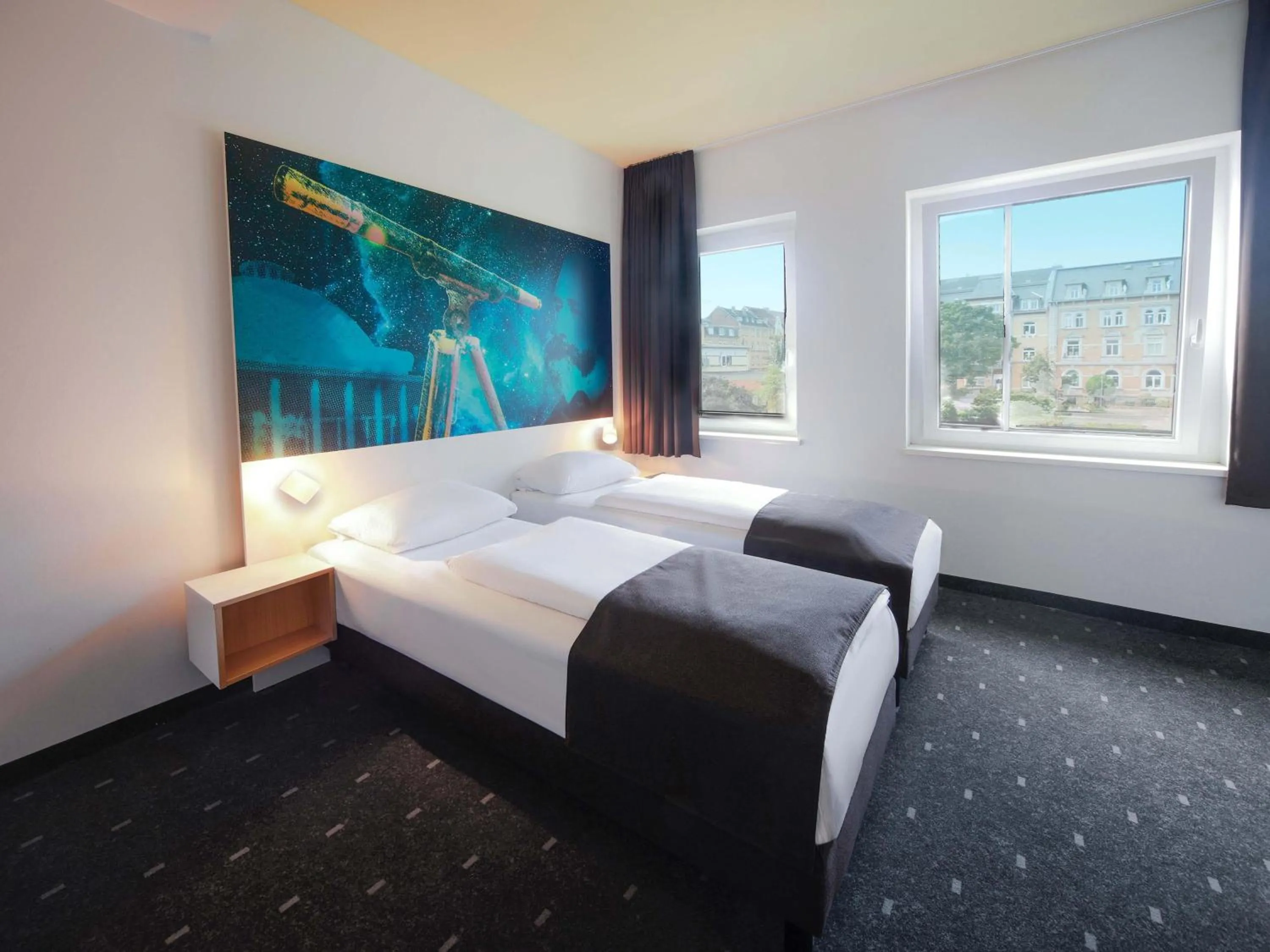 Photo of the whole room, Bed in B&B Hotel Jena