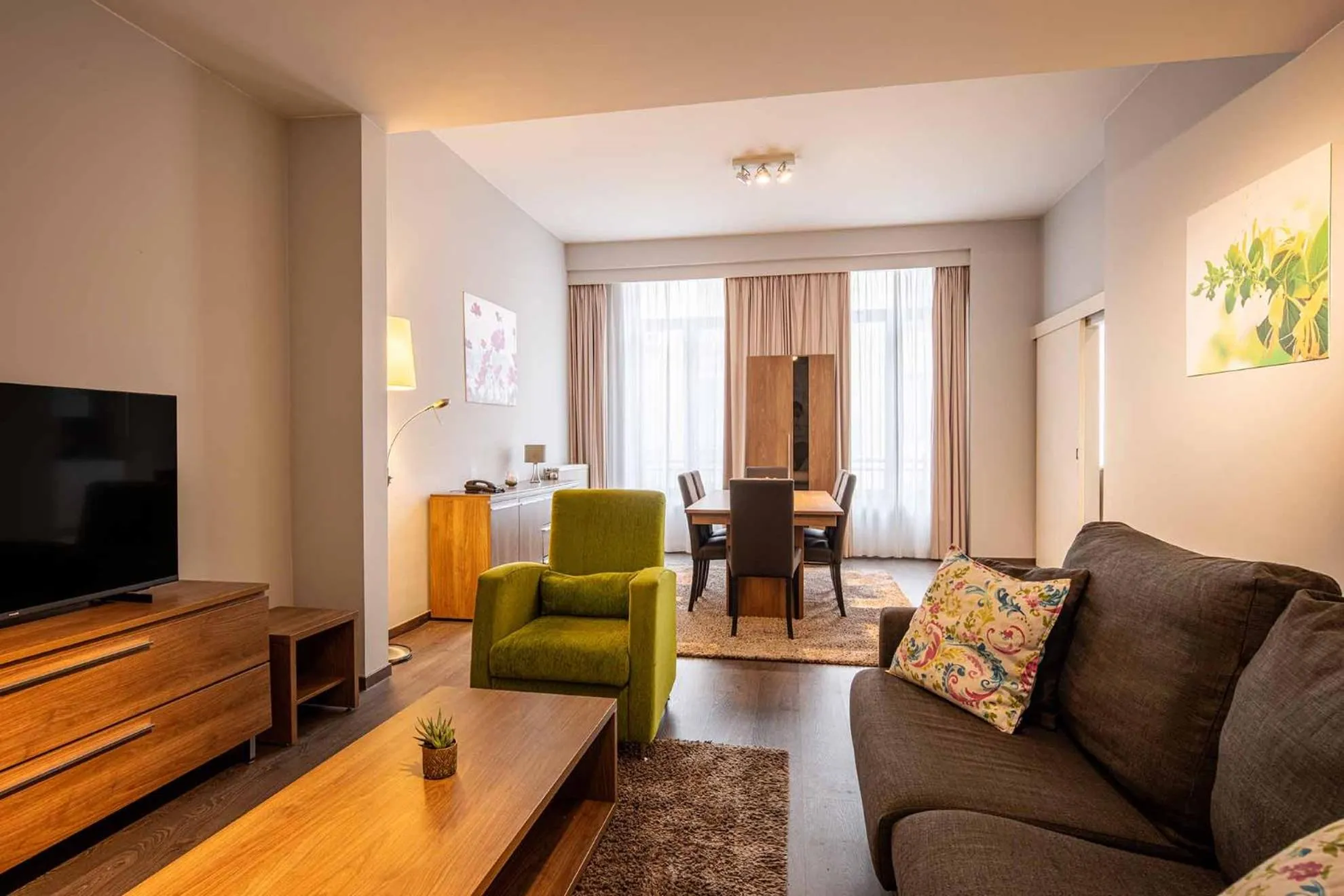 Living room in Thon Residence Florence Aparthotel