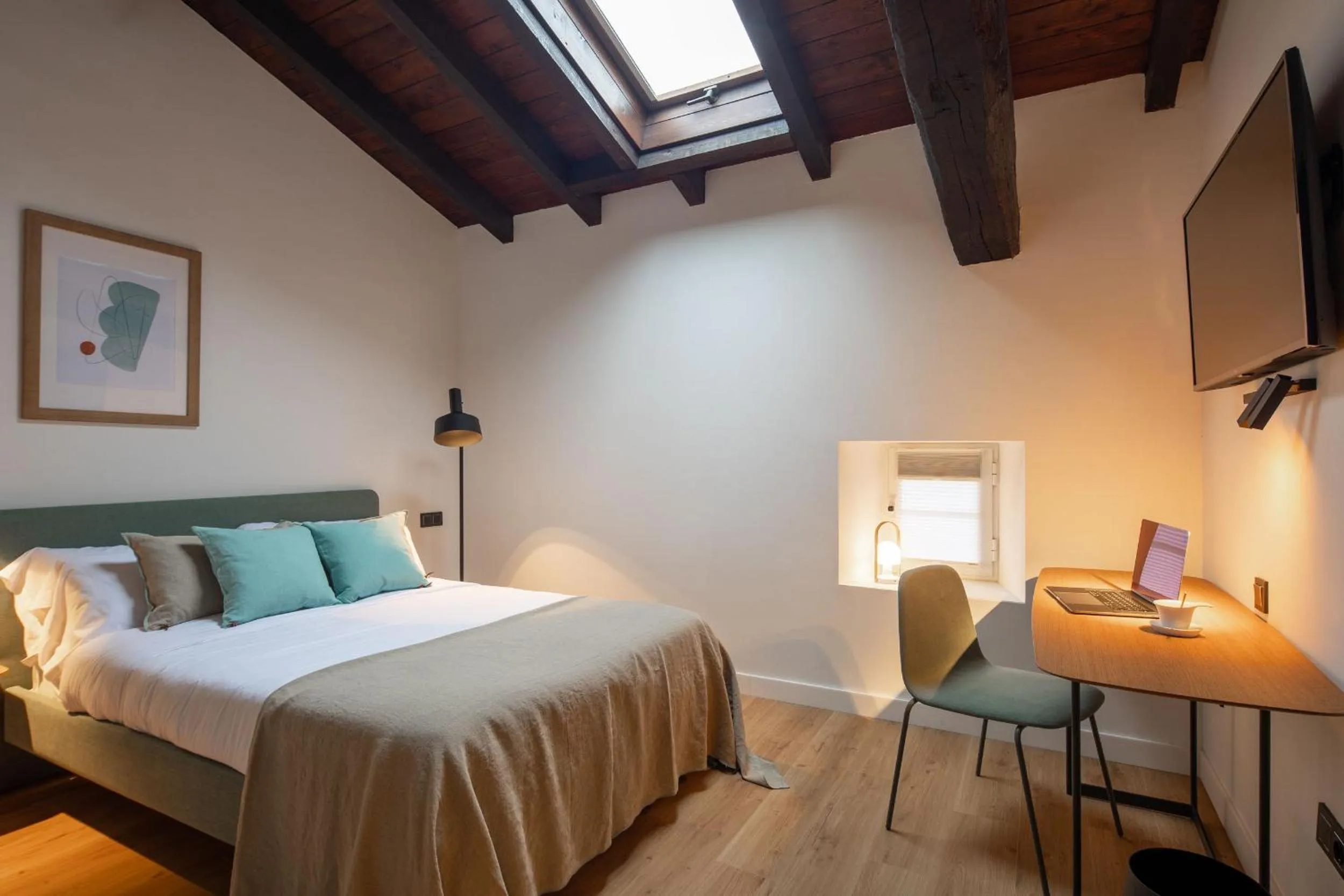 Bed in EtxeAundi Hotel Boutique