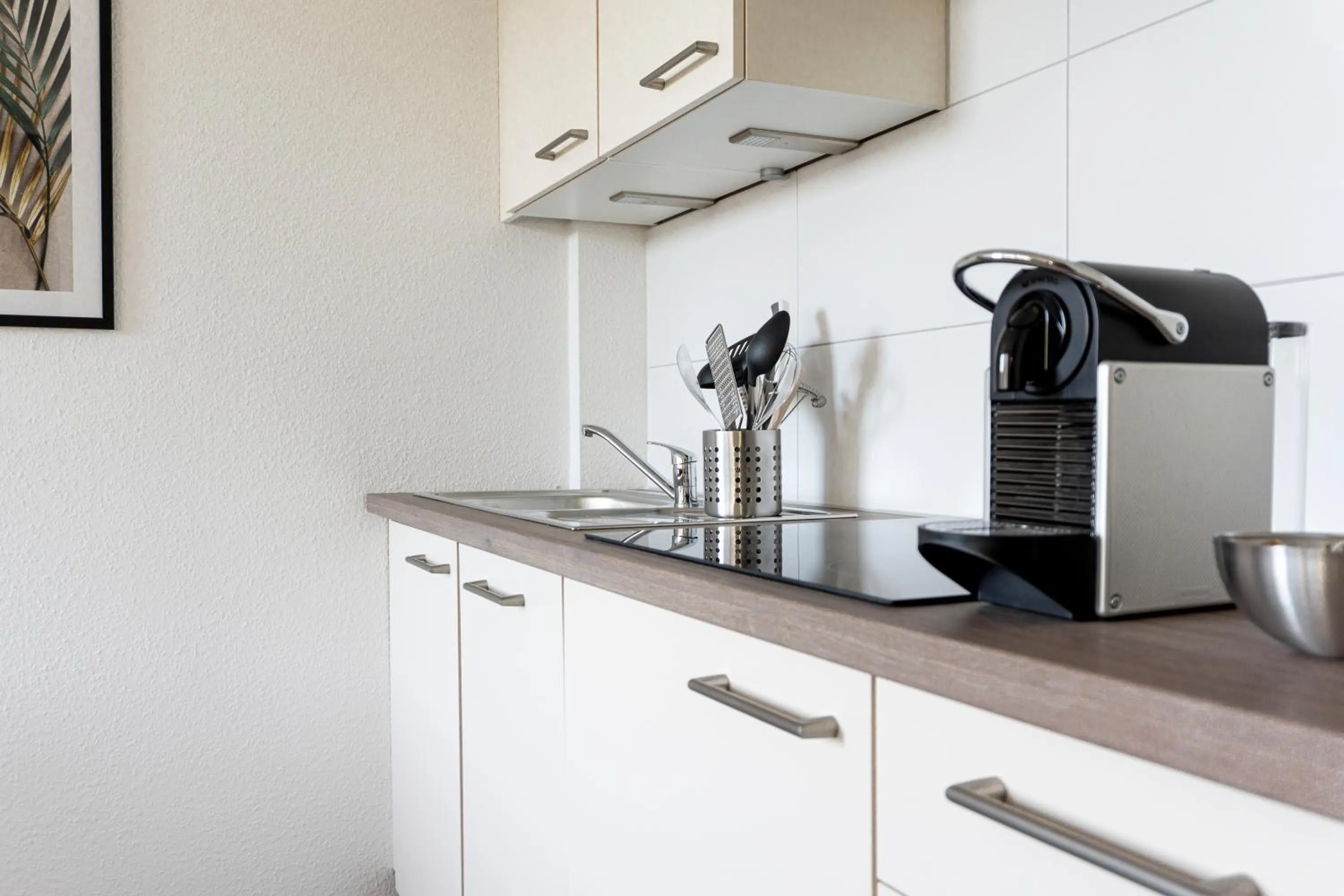 Kitchen or kitchenette in Boardinghouse Living28 Kaarst