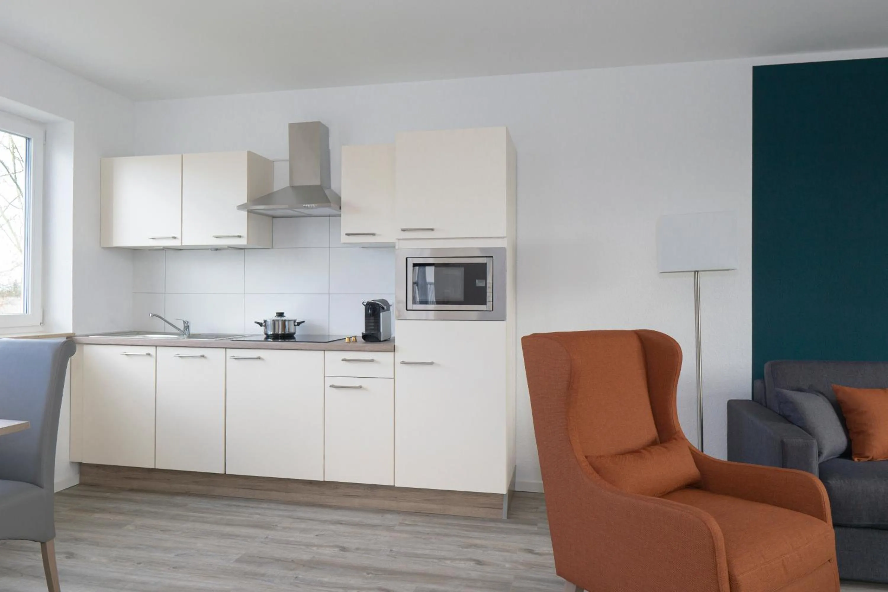 Kitchen or kitchenette in Boardinghouse Living28 Kaarst