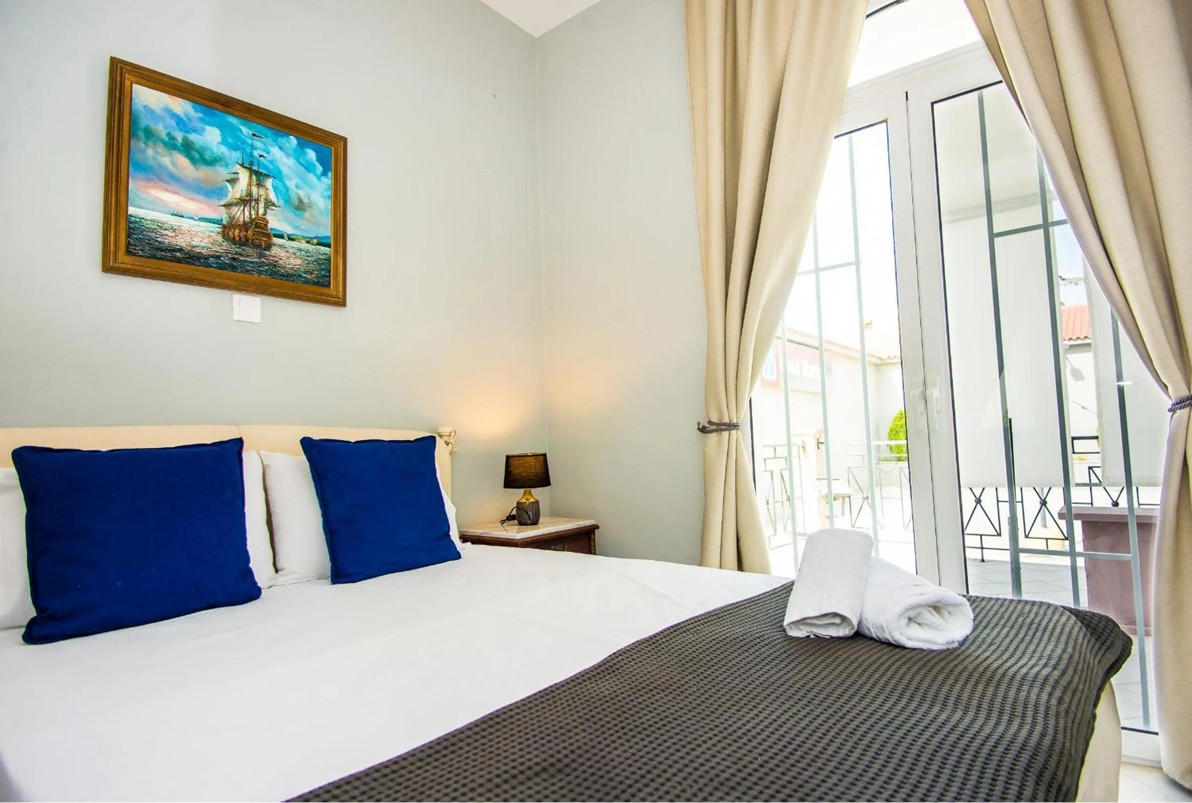 Bed in Xenia Ionis luxury apartments