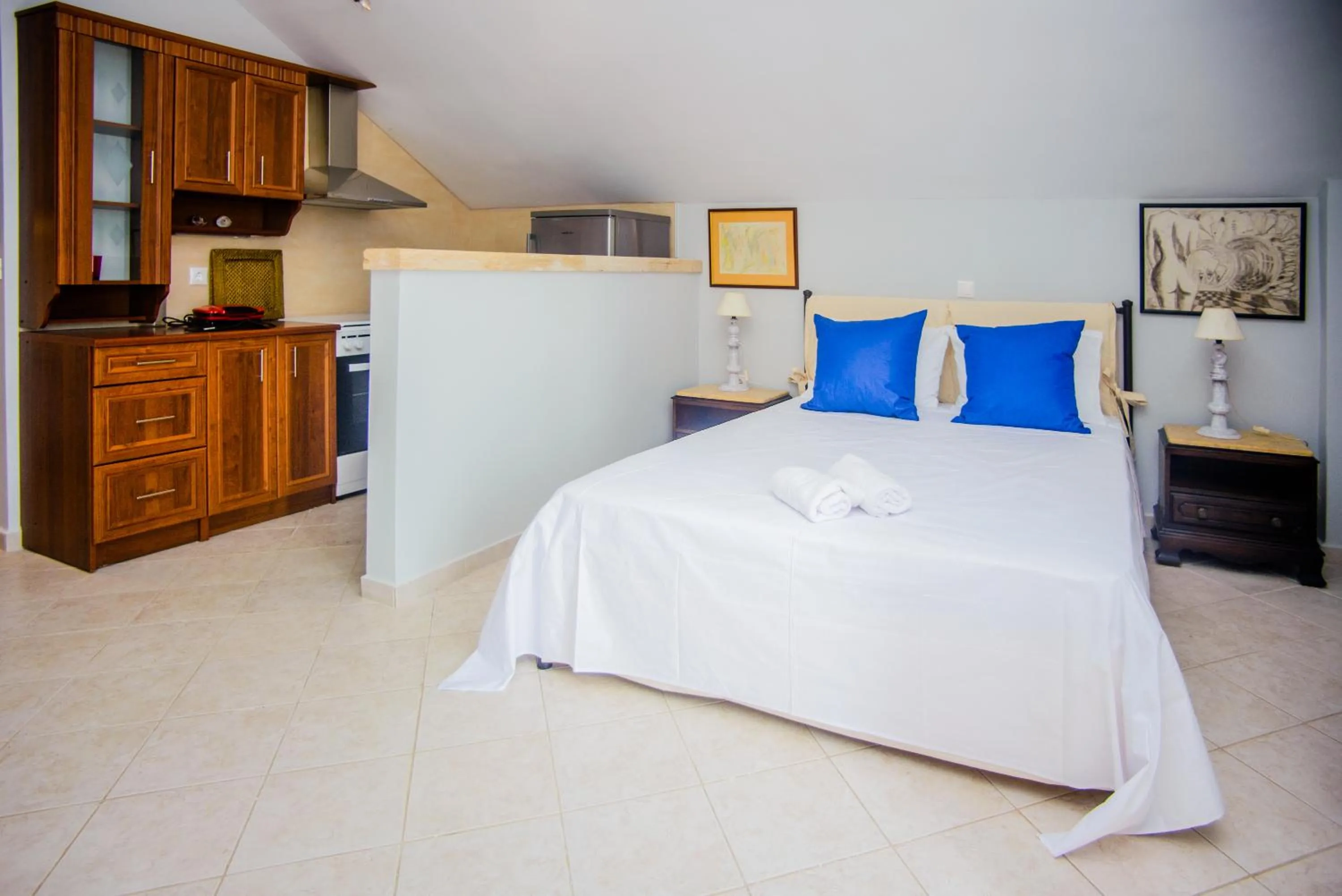 Bed in Xenia Ionis luxury apartments