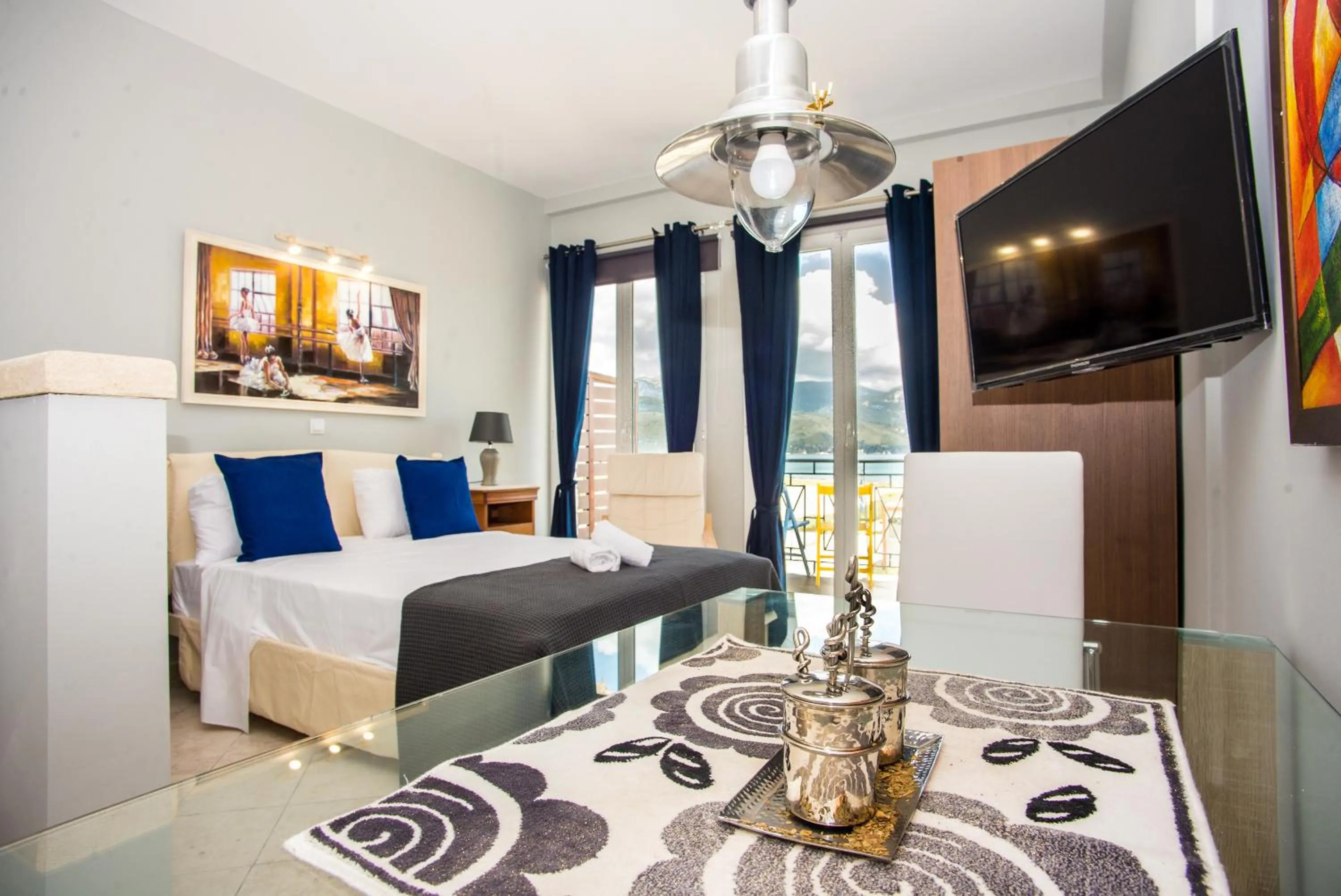 Bed in Xenia Ionis luxury apartments