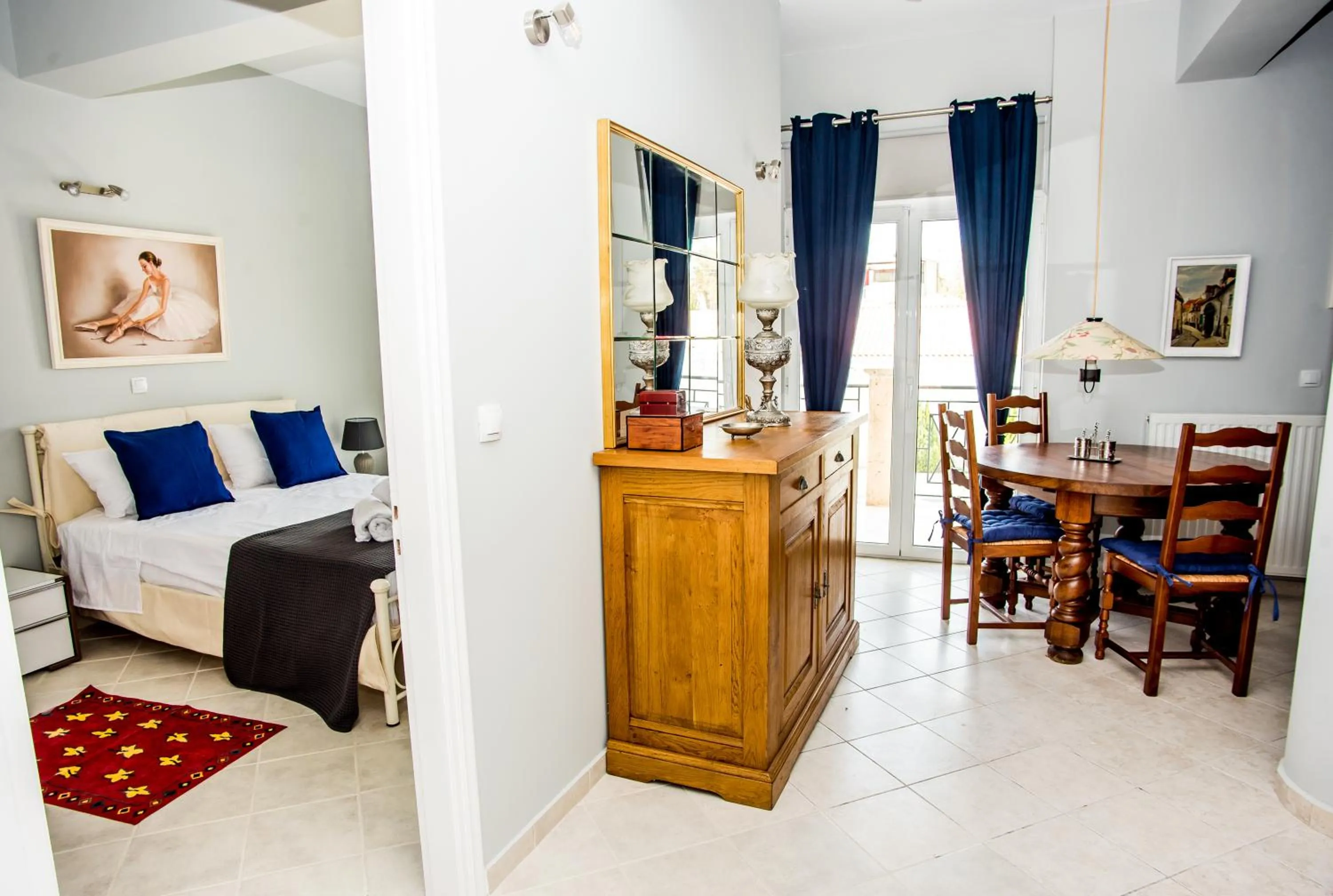 Bed in Xenia Ionis luxury apartments