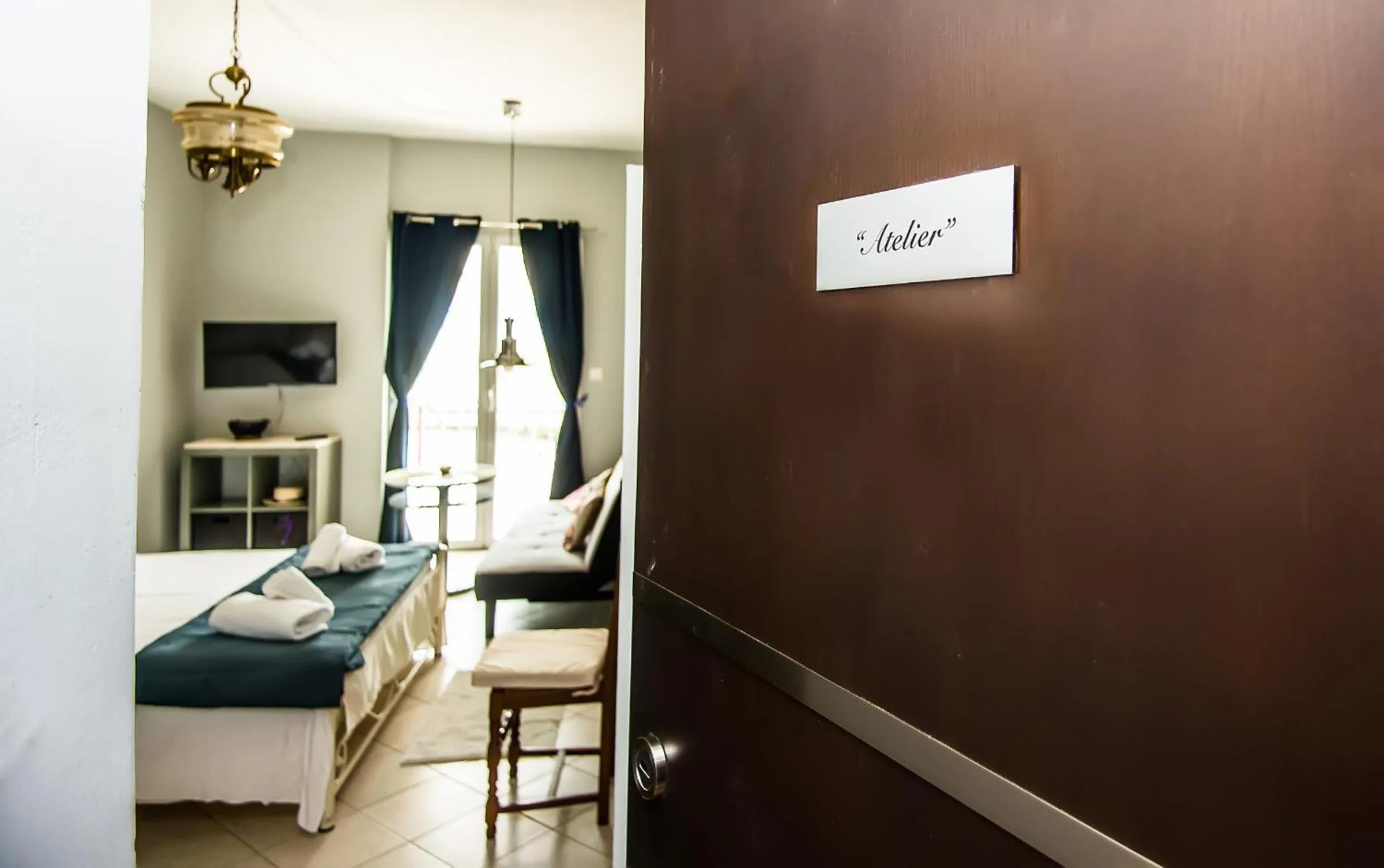 Bed in Xenia Ionis luxury apartments