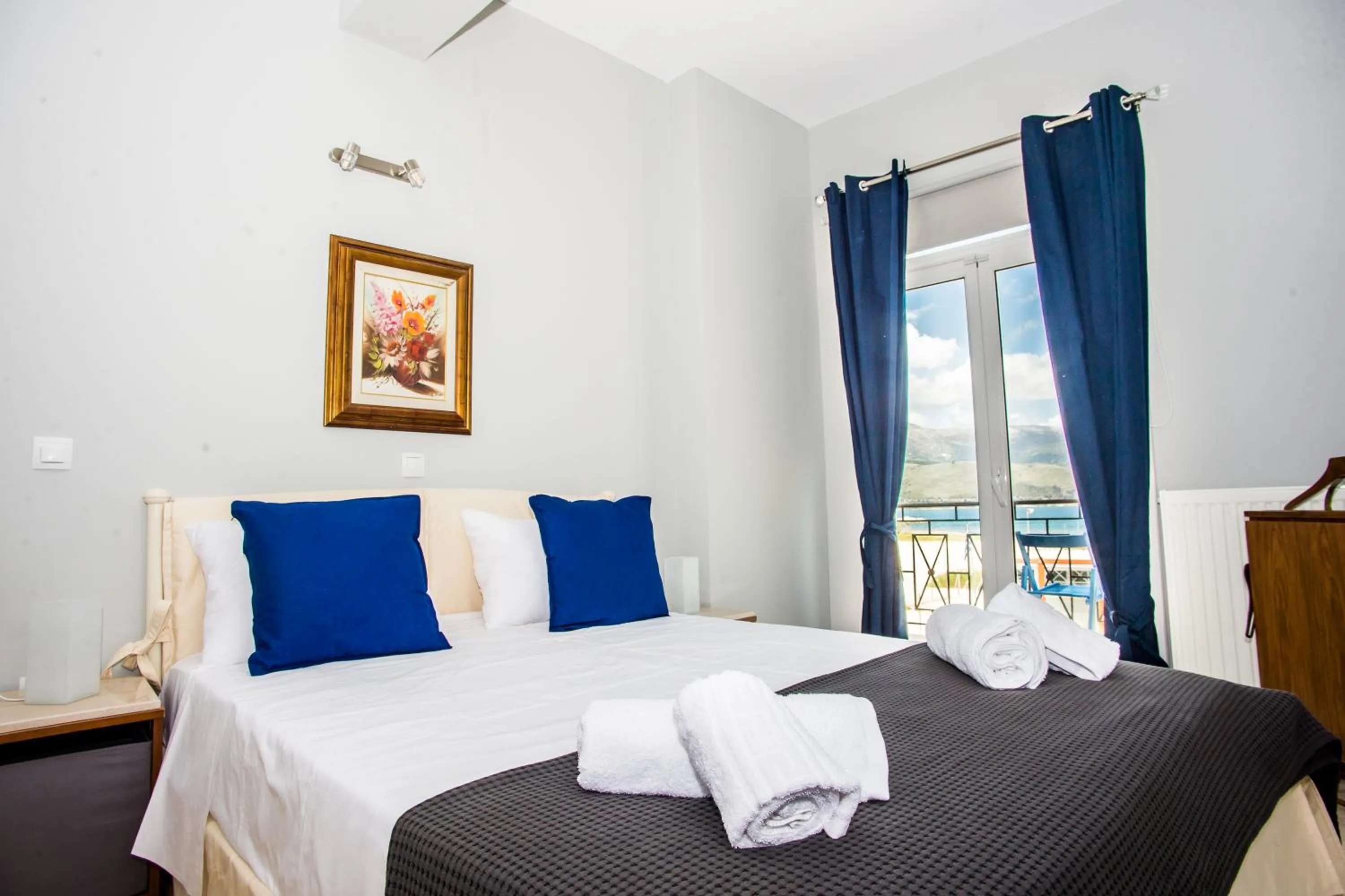 Bed in Xenia Ionis luxury apartments