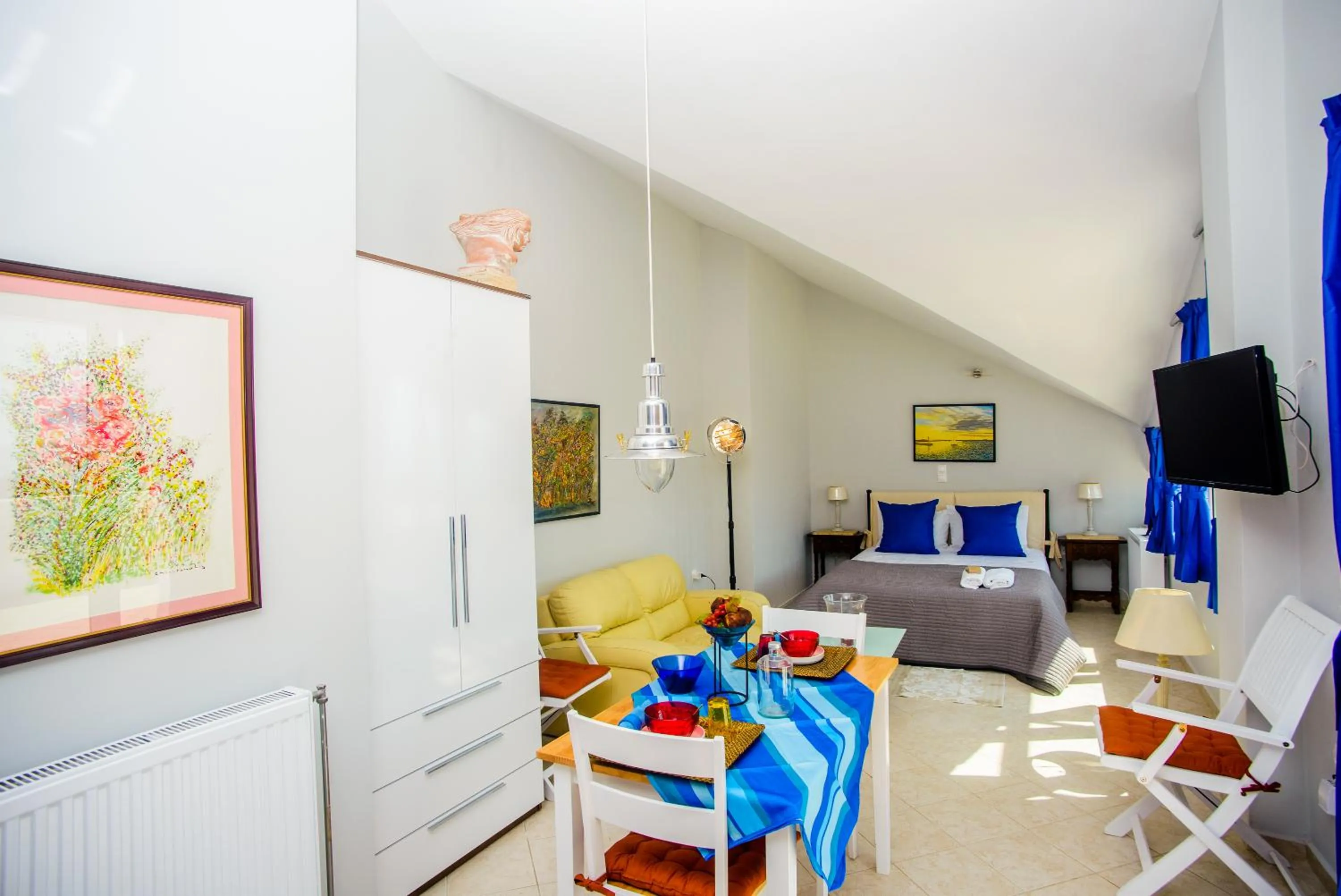 Bed in Xenia Ionis luxury apartments