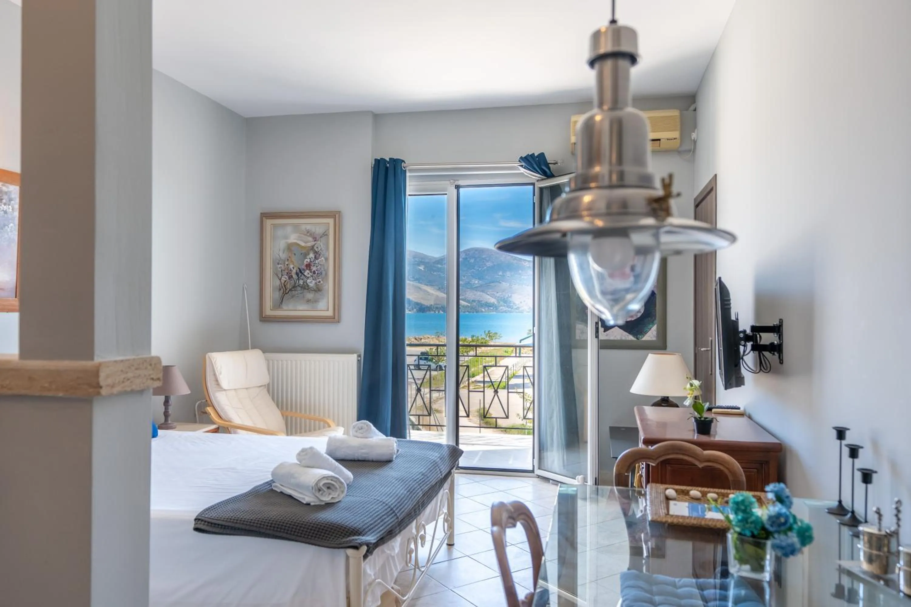 Bed in Xenia Ionis luxury apartments