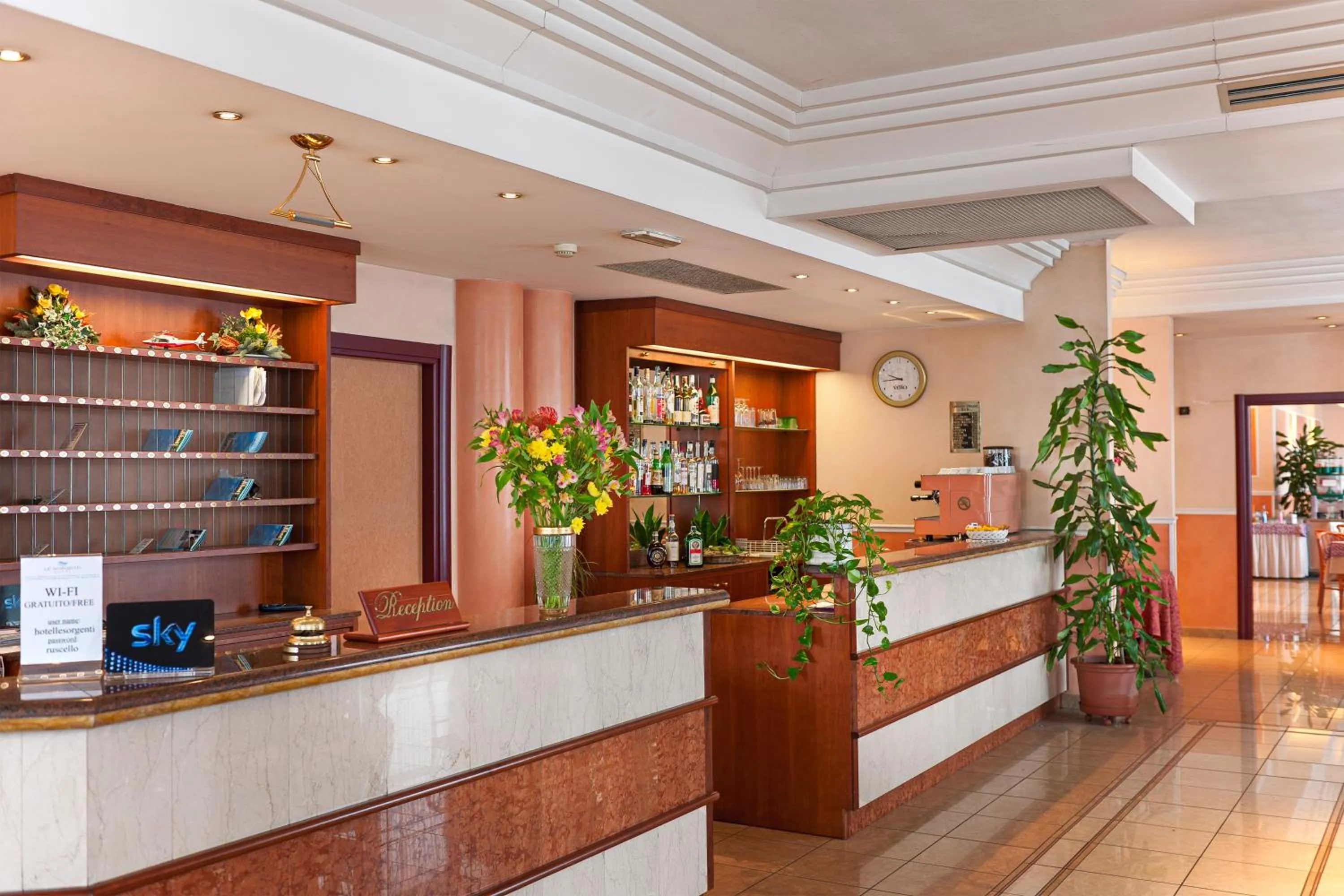 Lobby or reception in Hotel Le Sorgenti