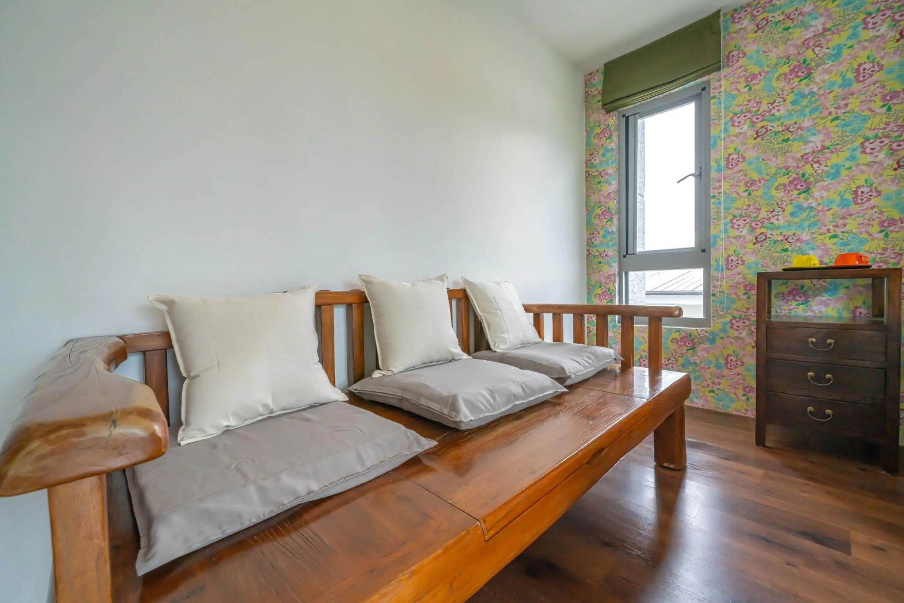 Bed in 美麗晨曦民宿-附停車位 近慈濟