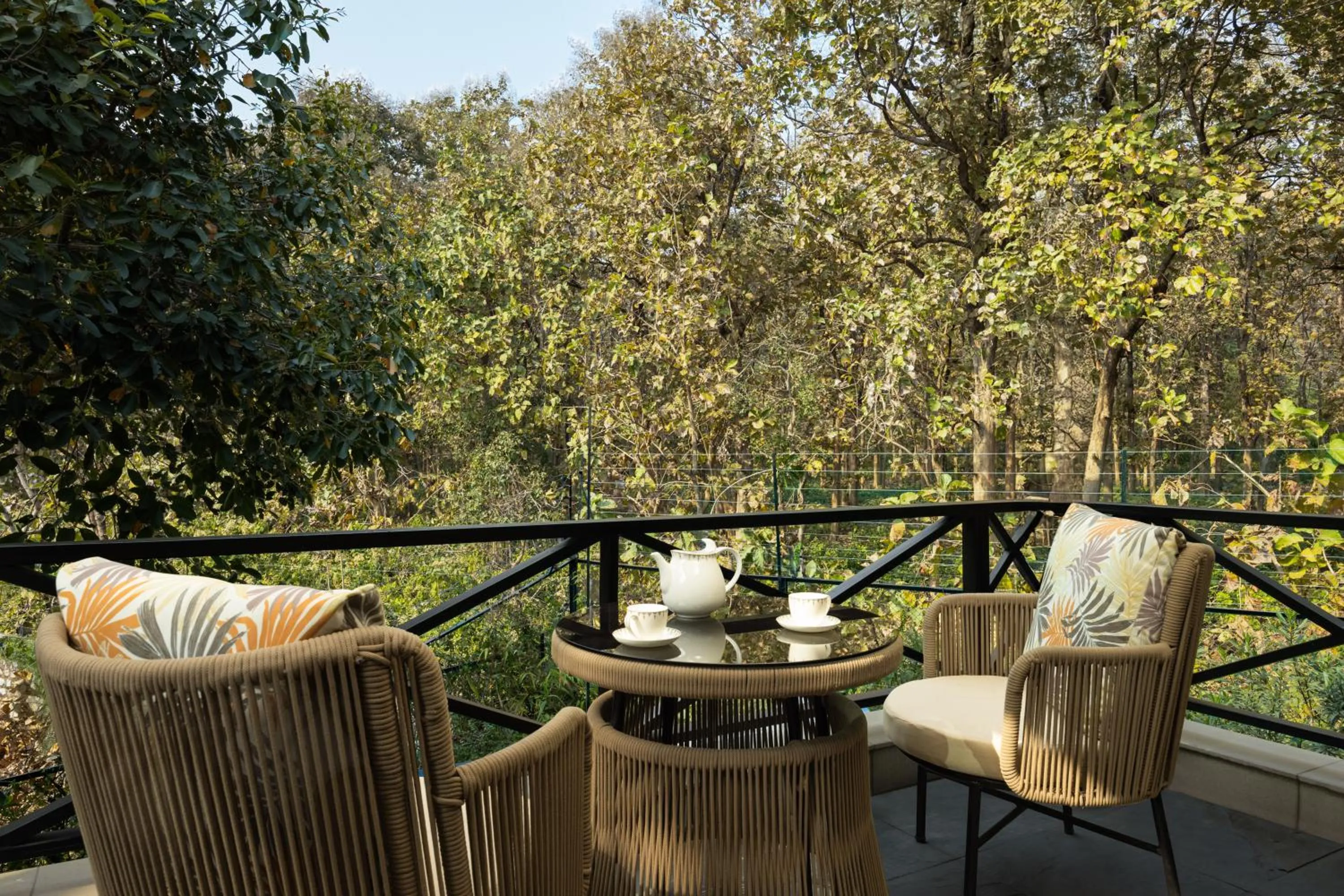 Balcony/Terrace in Aahana Resort - Jim Corbett