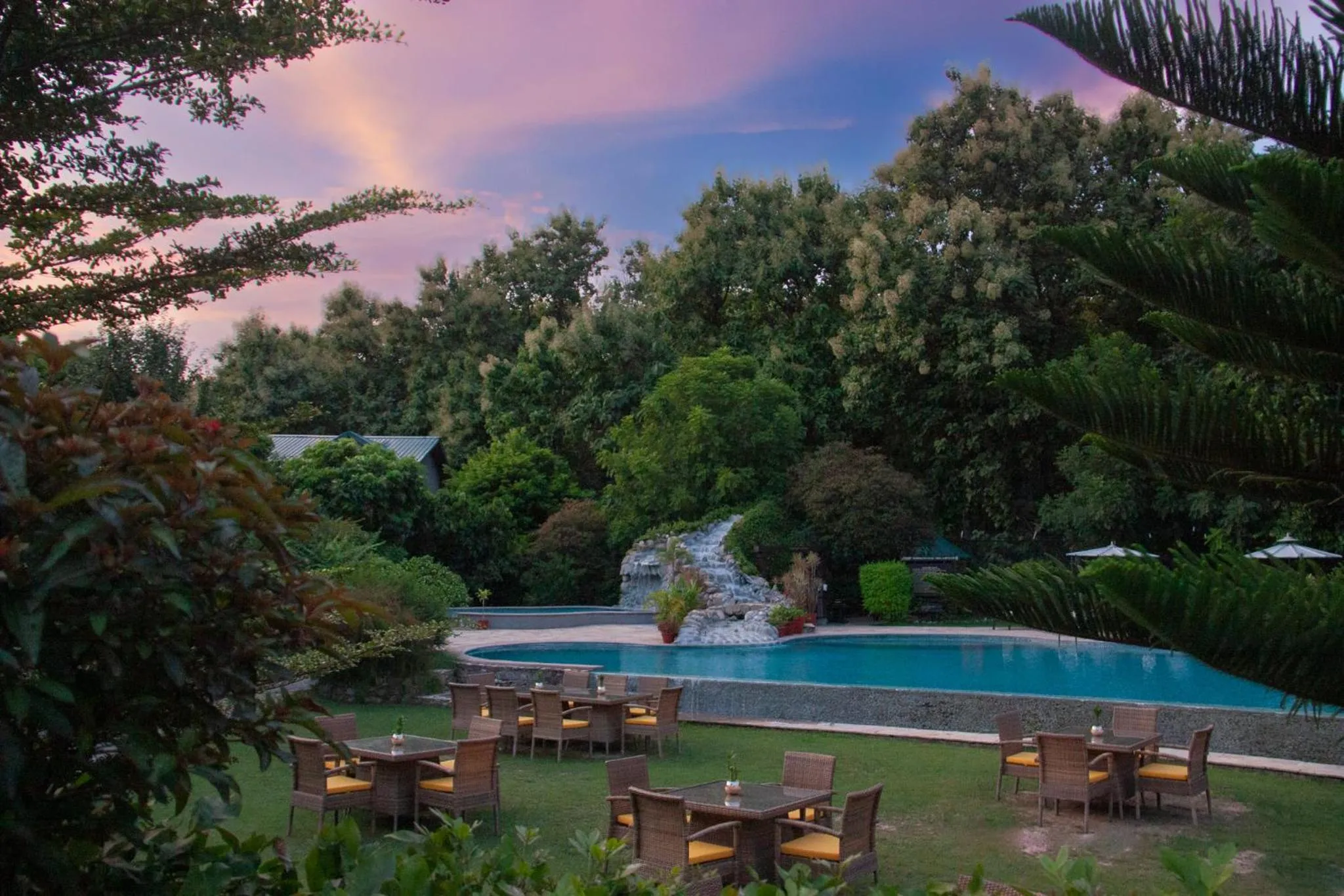 Swimming pool in Aahana Resort - Jim Corbett