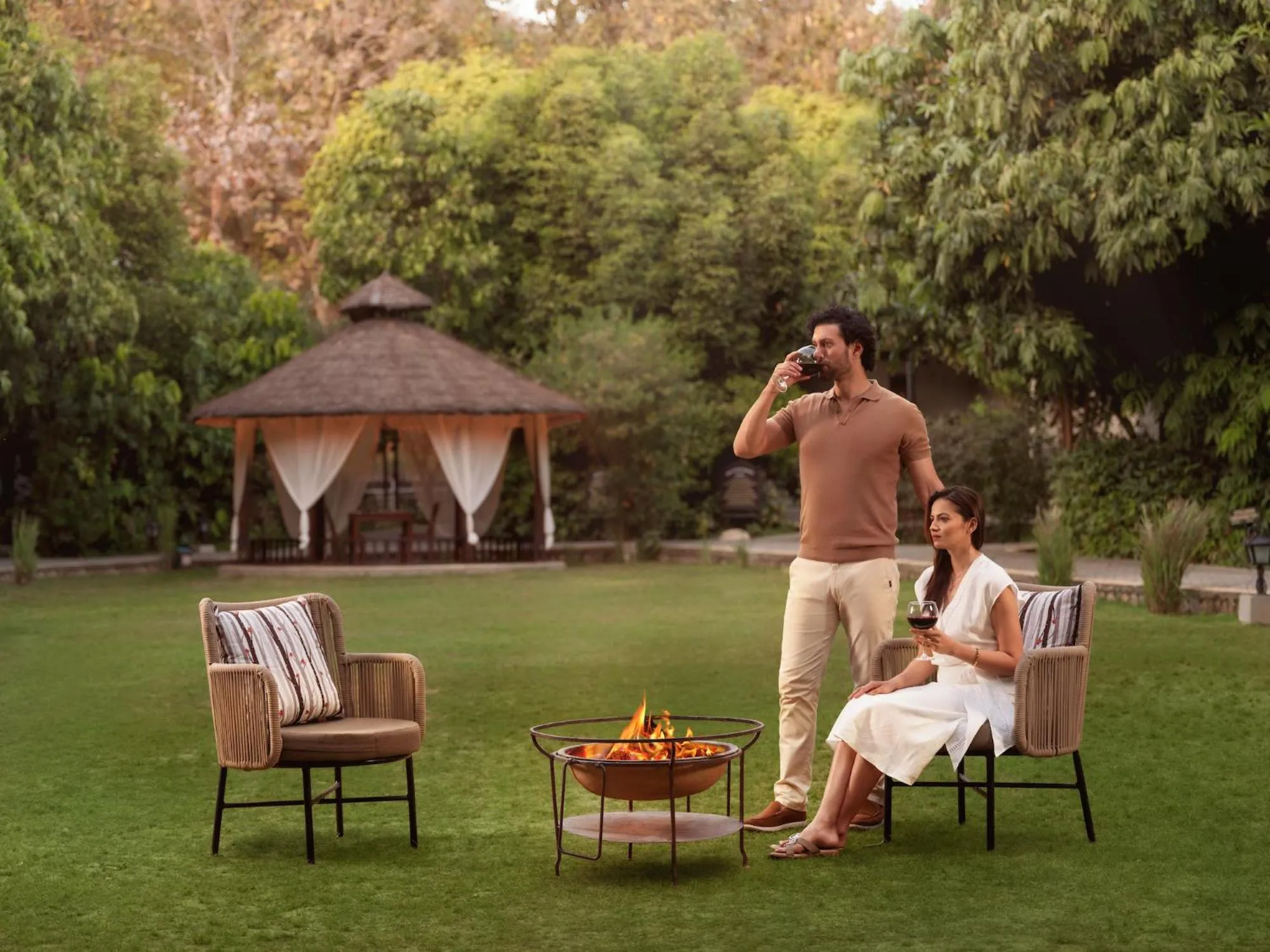 People in Aahana Resort - Jim Corbett
