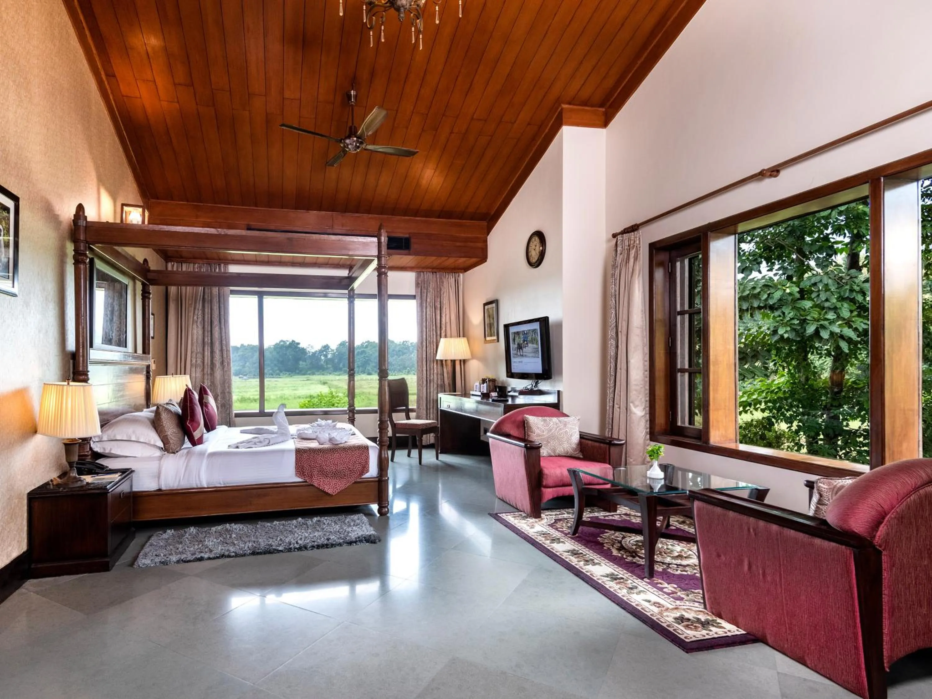 Bedroom, Bed in Aahana Resort - Jim Corbett