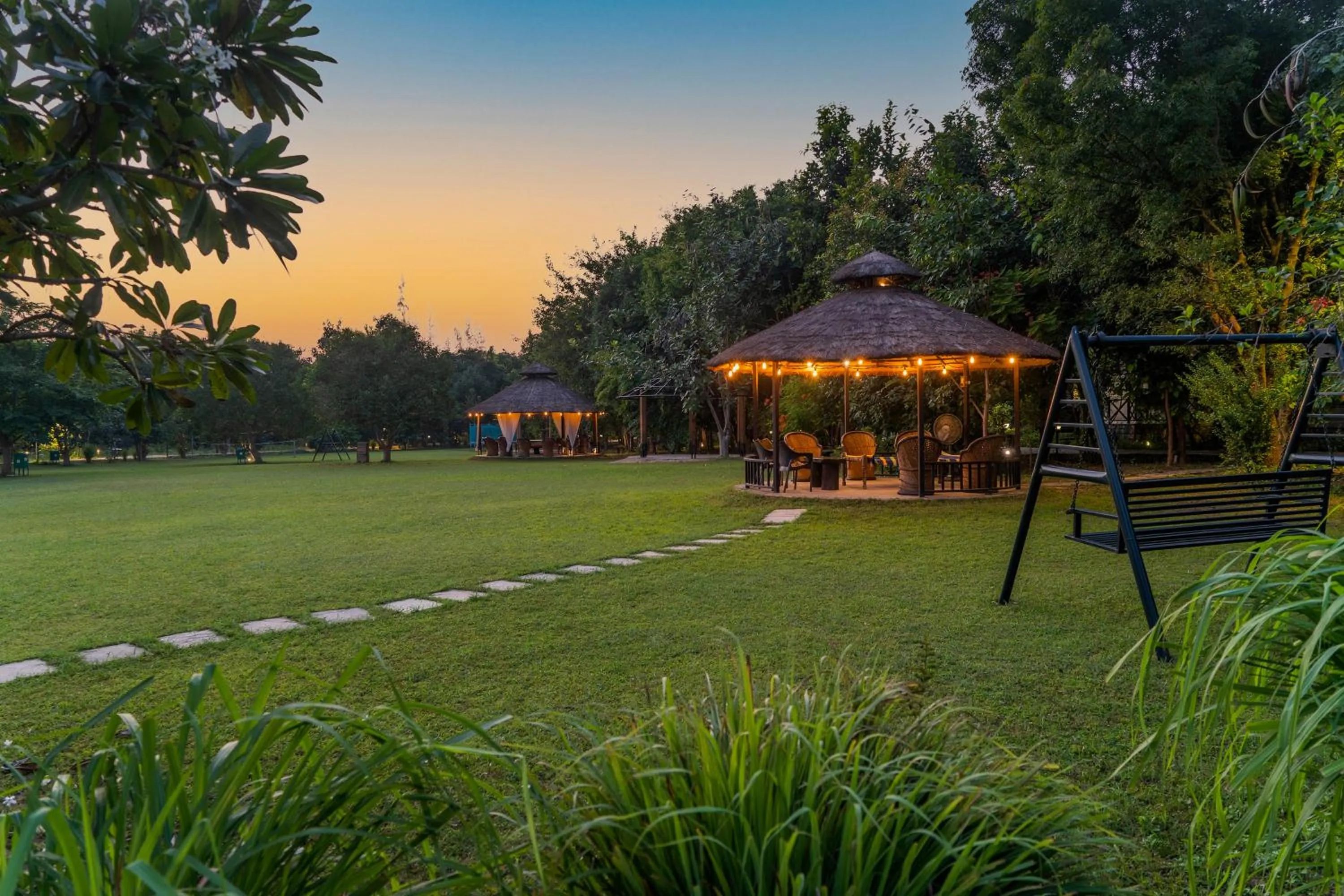Garden in Aahana Resort - Jim Corbett