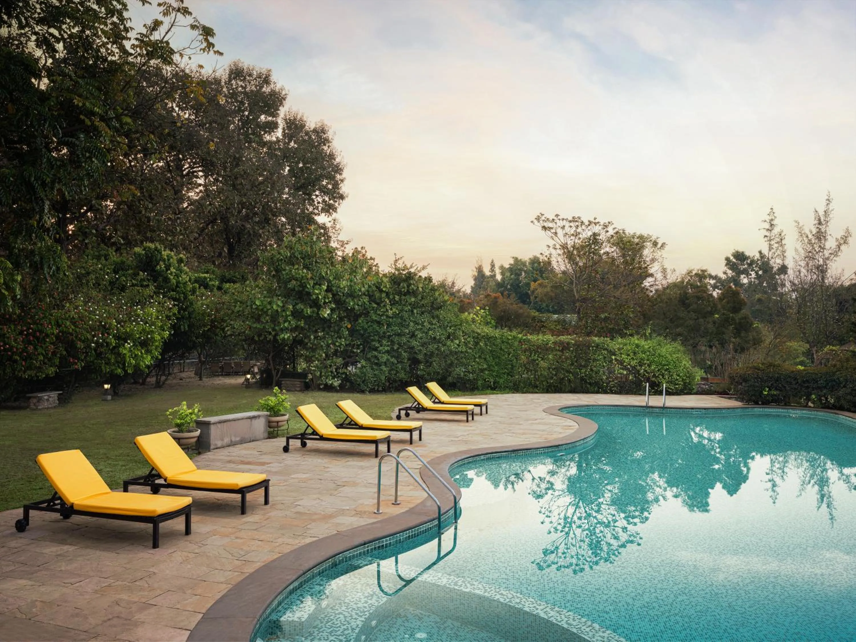 Swimming pool in Aahana Resort - Jim Corbett