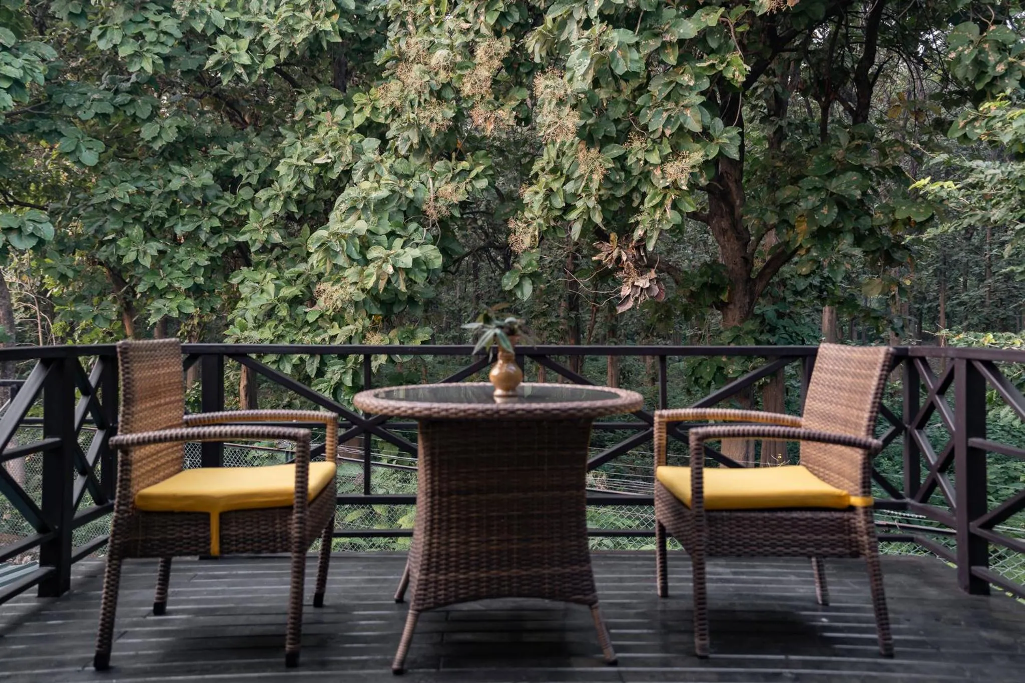 Balcony/Terrace in Aahana Resort - Jim Corbett