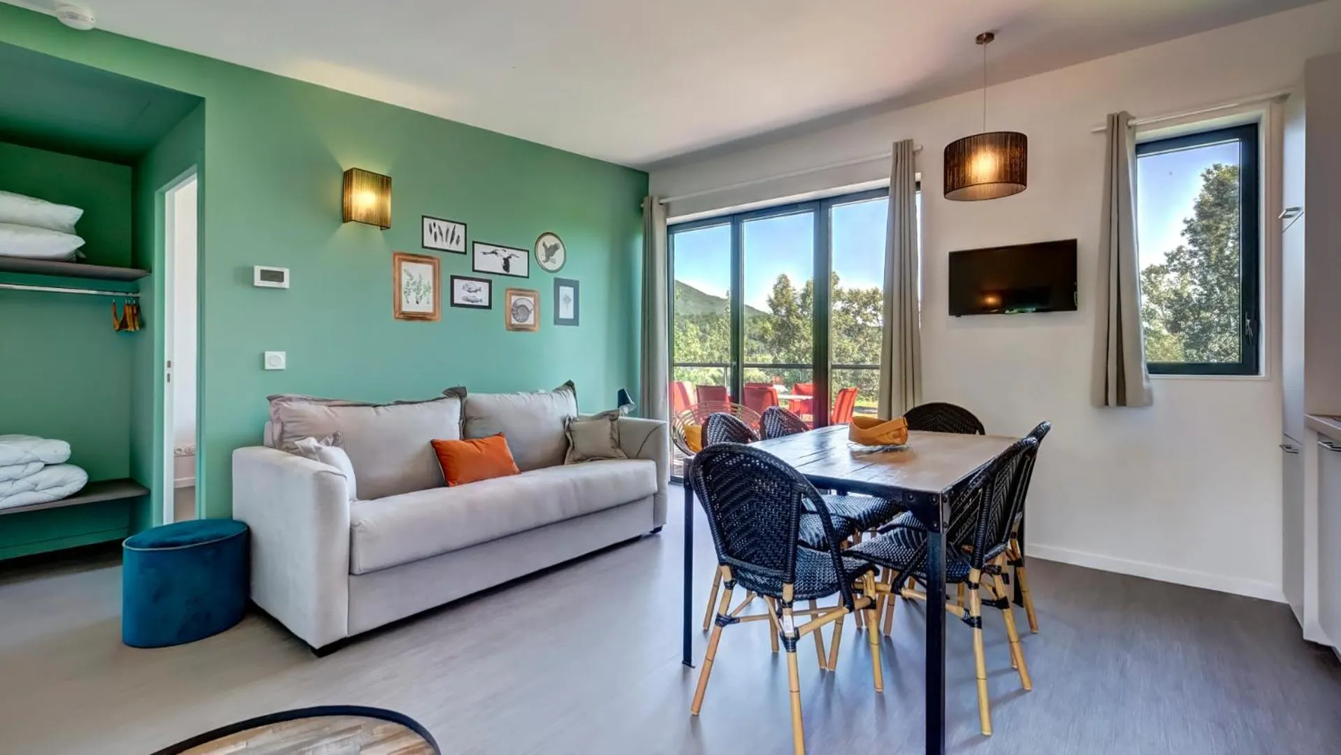 Living room in Vacancéole - Le Village des Oiseaux