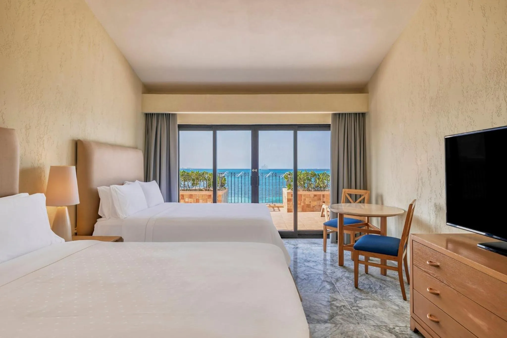 Photo of the whole room, Bed in Fiesta Americana Cancun Villas