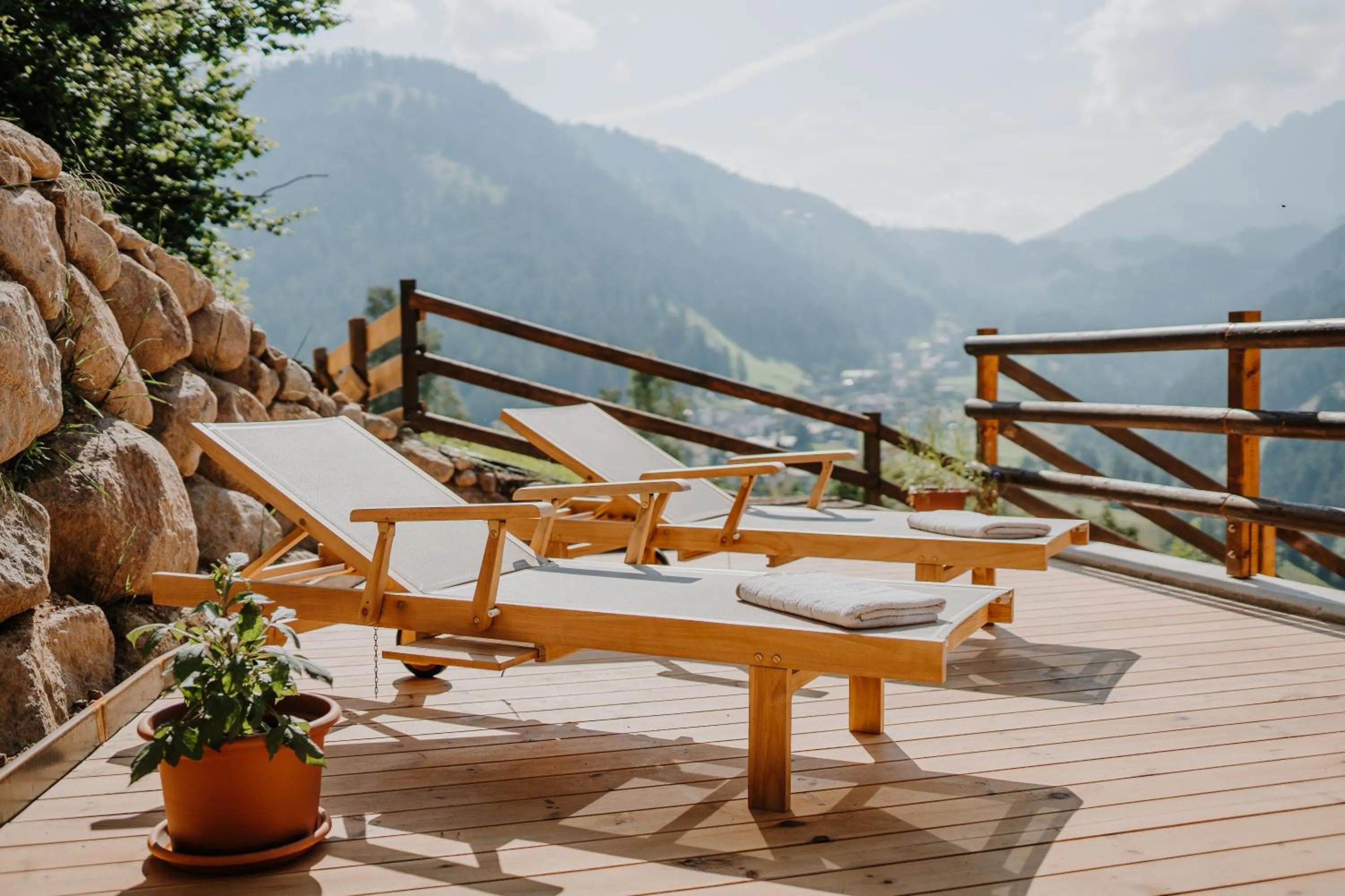 sunbed in Hotel Berghaus Rosengarten
