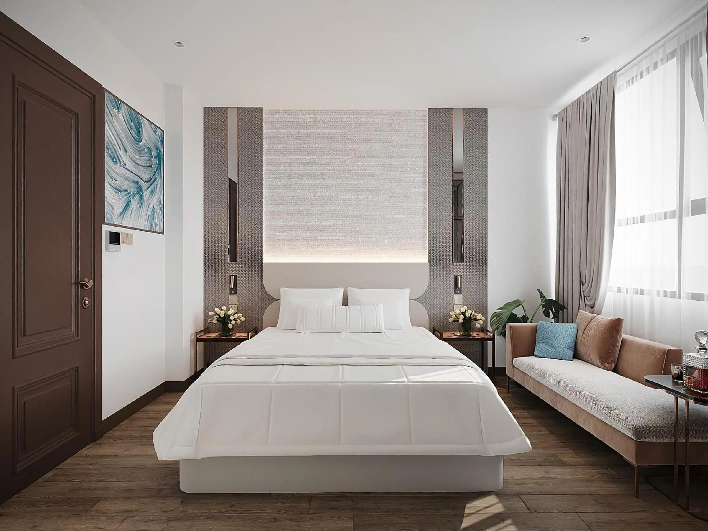 Bed in SG Dilly Hotel