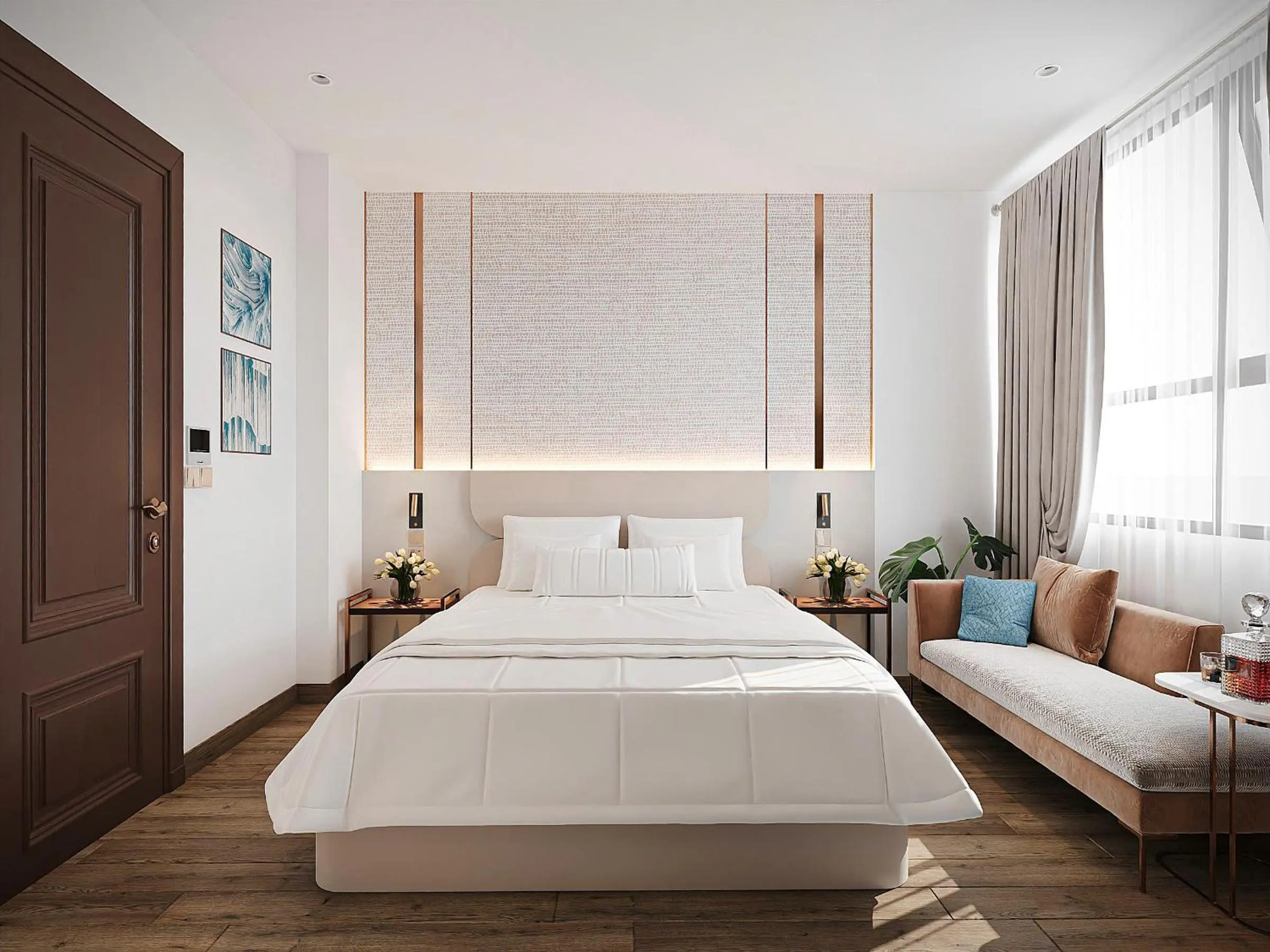 Bed in SG Dilly Hotel