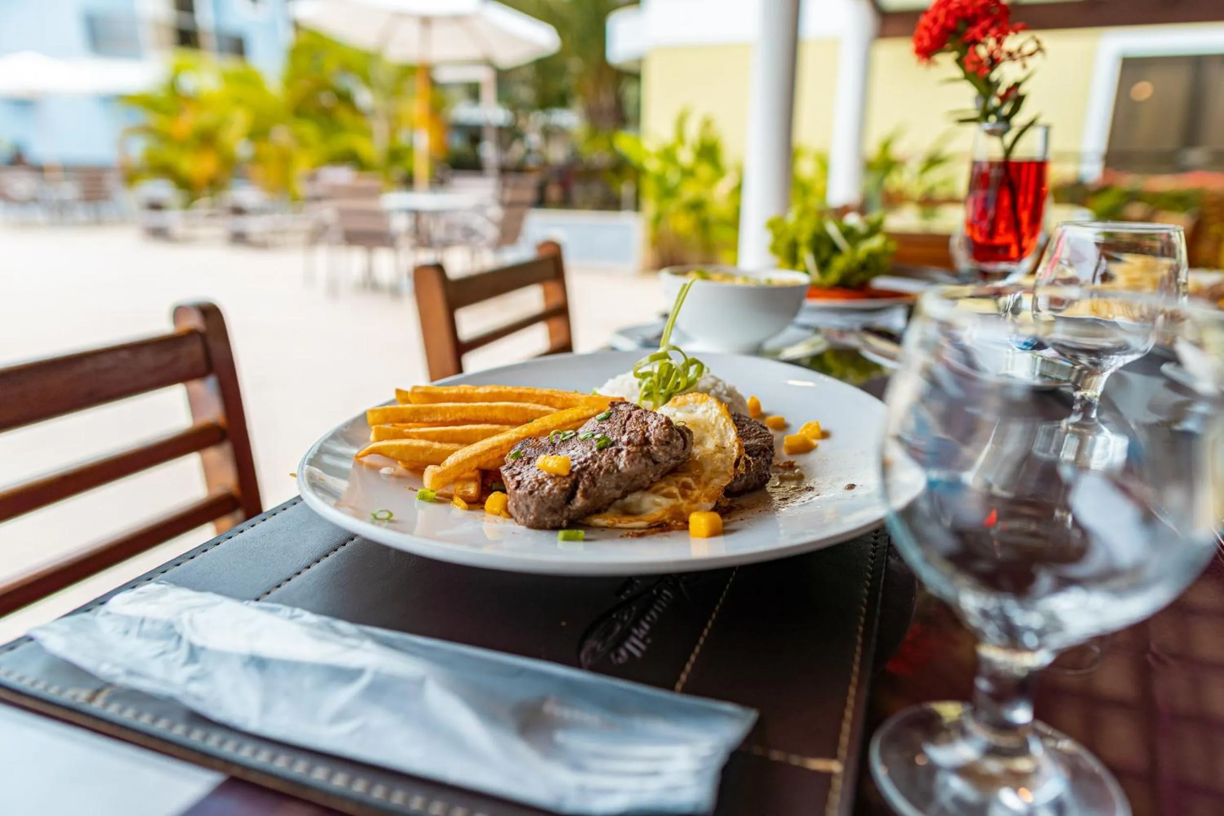 Restaurant/places to eat in Aquaville Apart Hotel