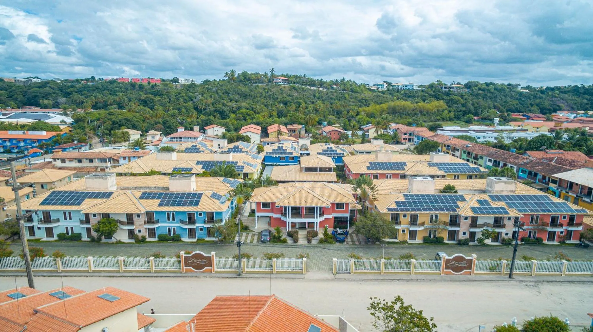 Bird's eye view in Aquaville Apart Hotel