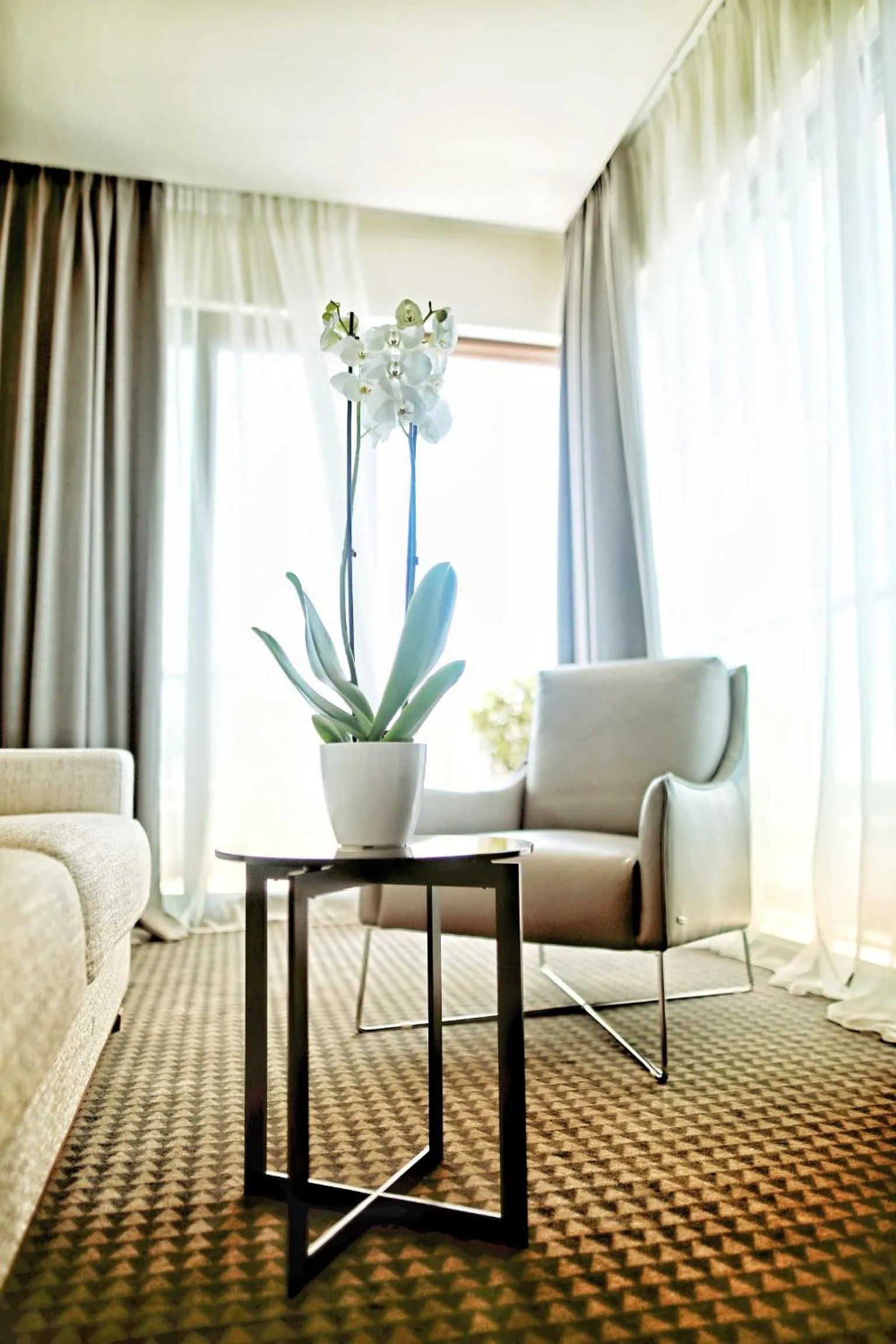 Seating area in Hotel Kalos