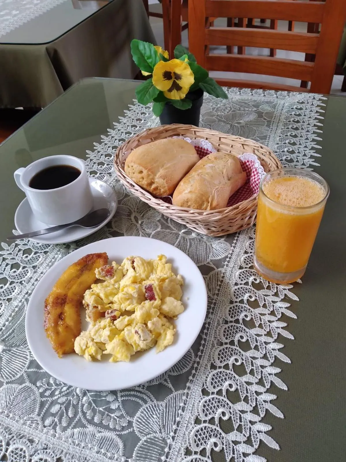 Breakfast in Posada del Angel Hotel