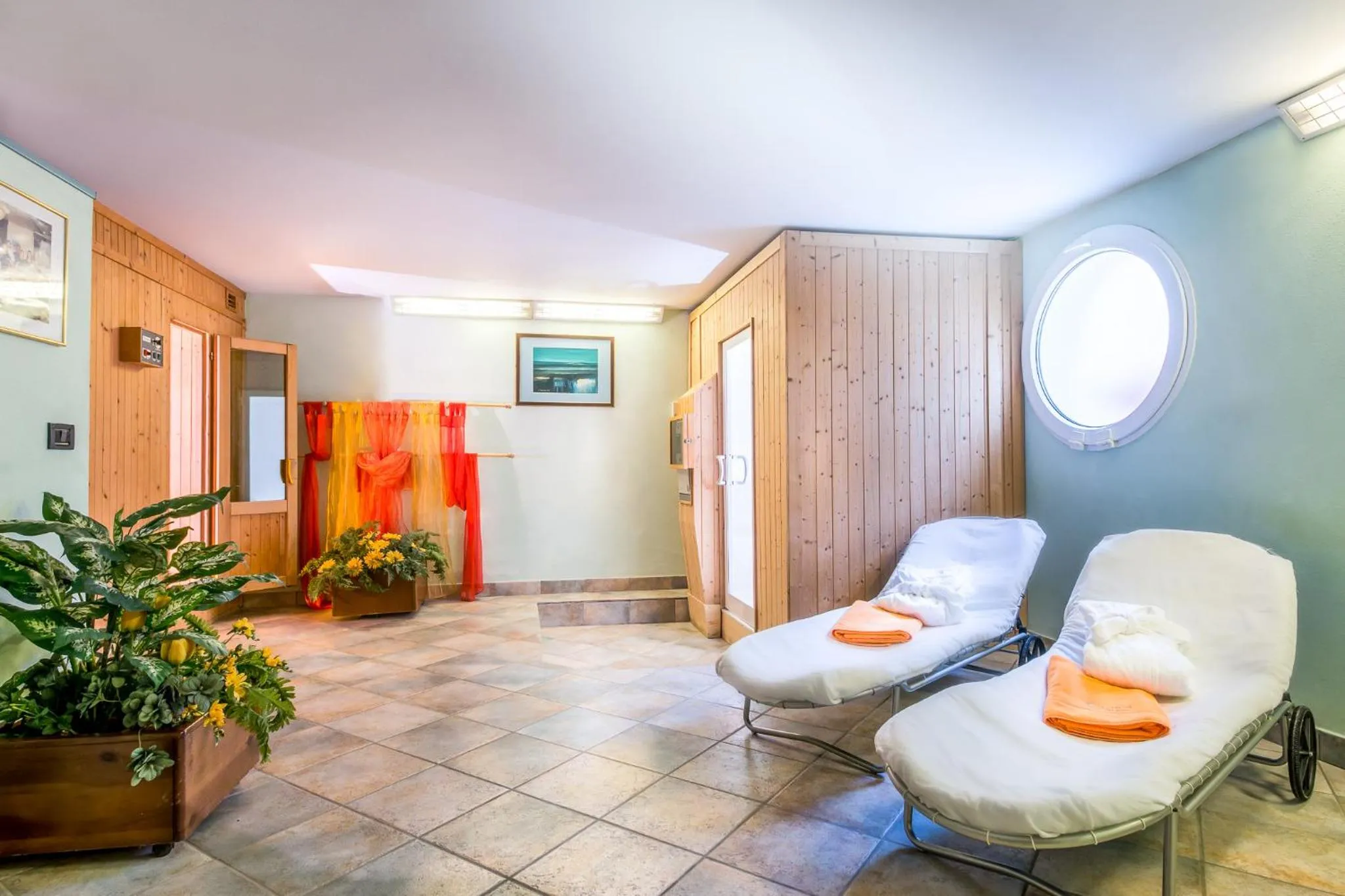 Sauna in Hotel Agostini