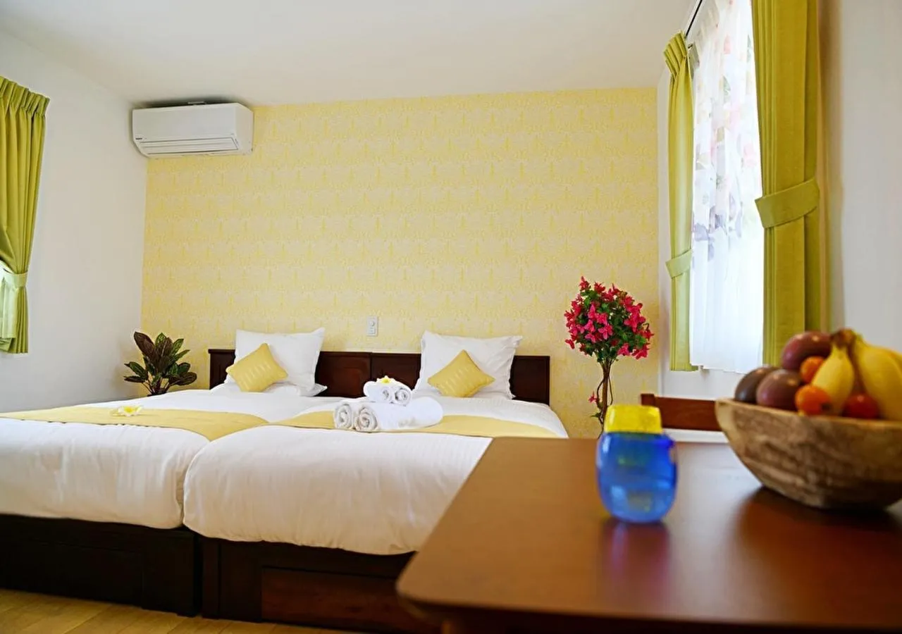 Bed in Miyakojima White House Annex