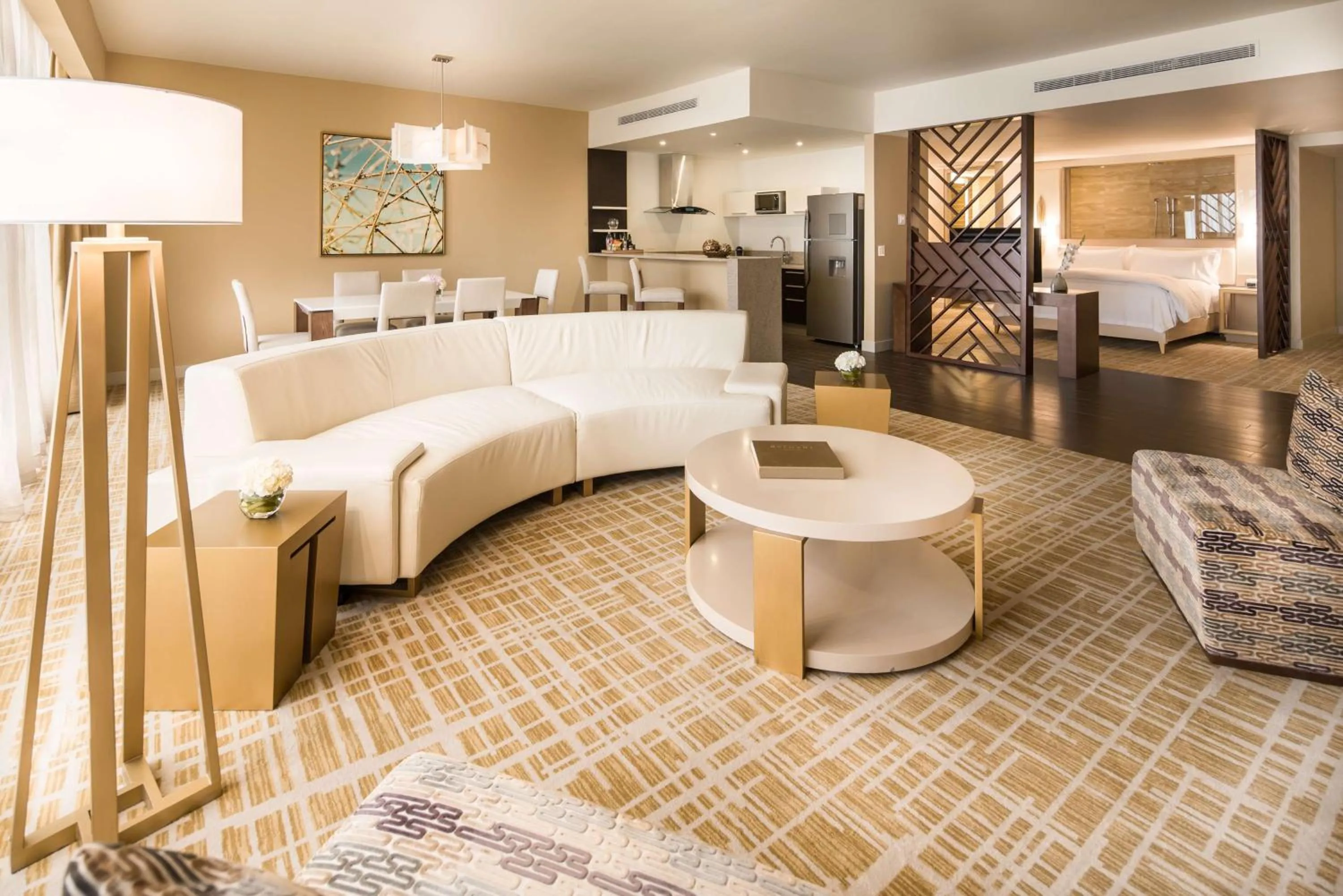 Living room, Bed in Waldorf Astoria Panama