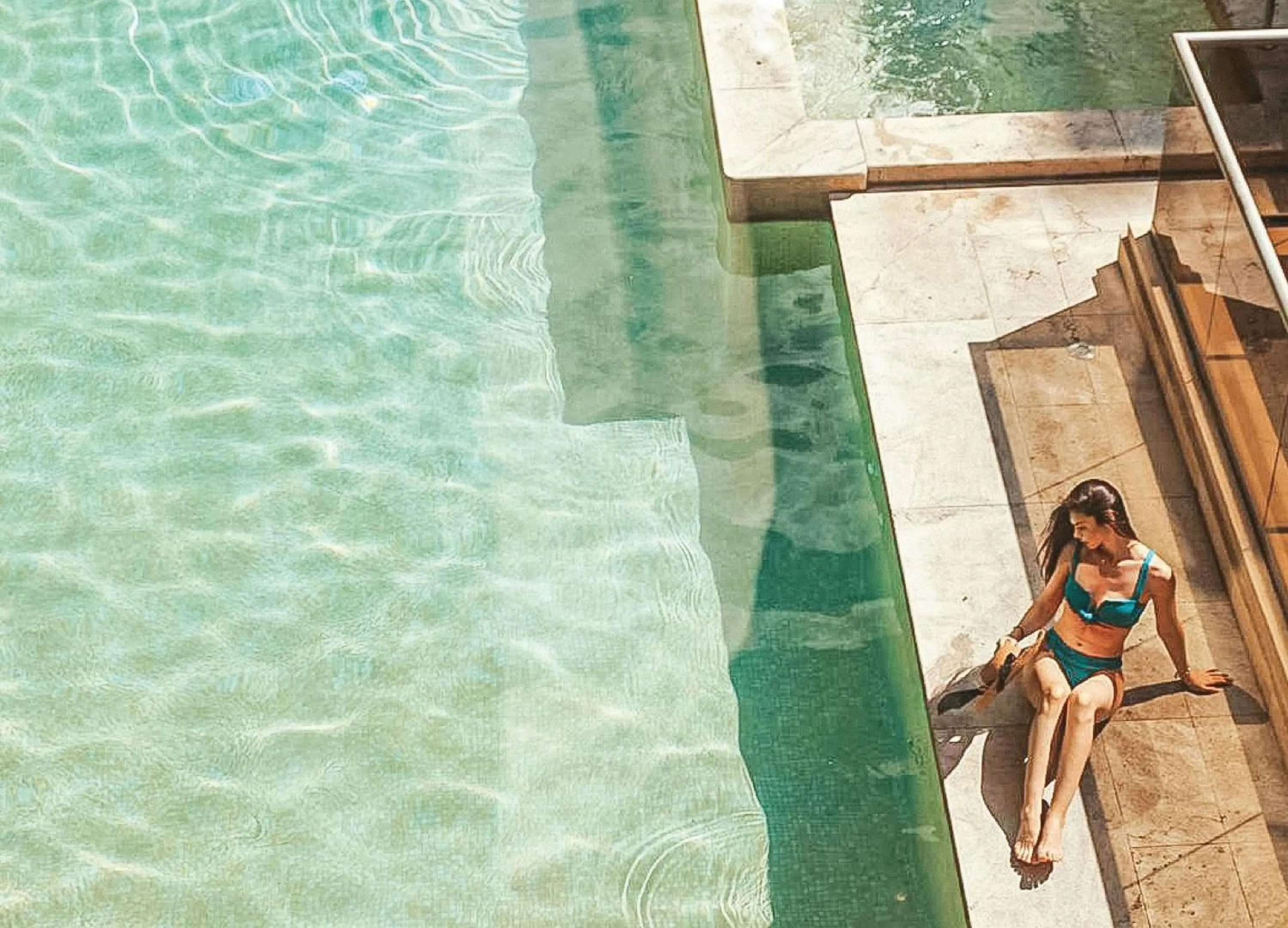 Pool view in Waldorf Astoria Panama