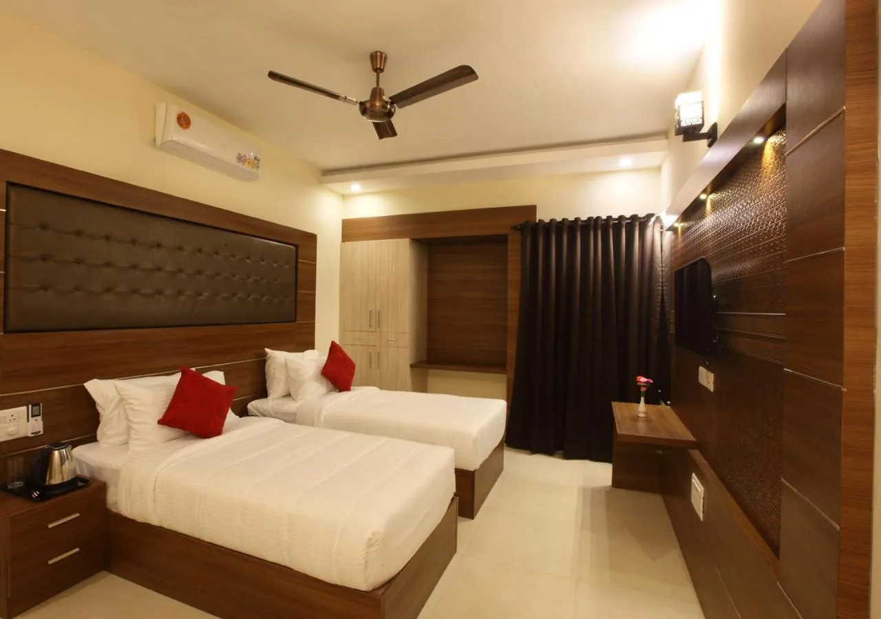 Bed in Laimar Suites