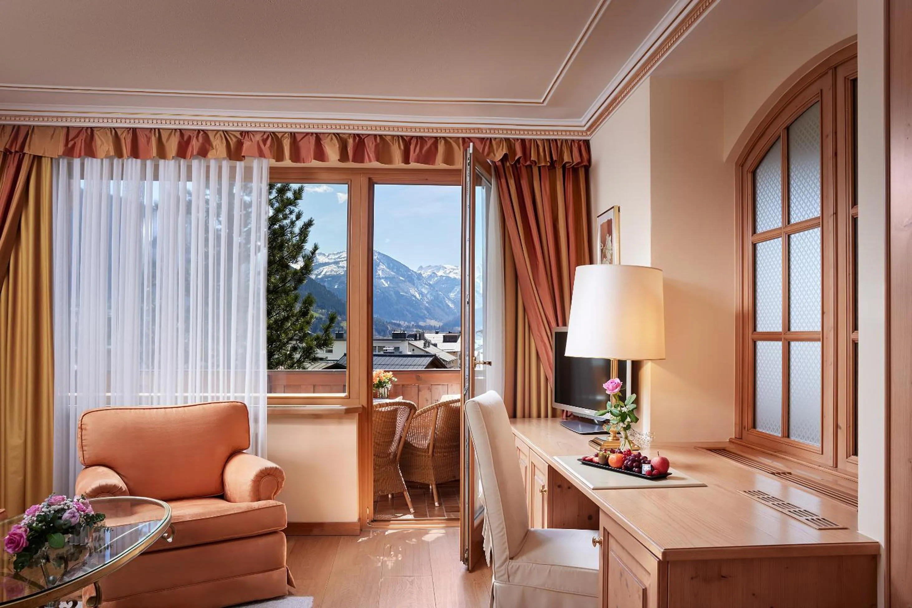 Mountain view in Salzburgerhof, das 5-Sterne Hotel von Zell am See