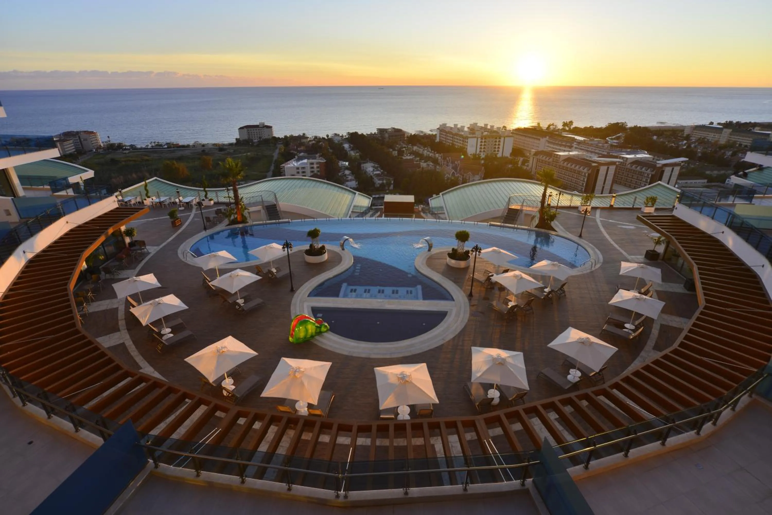 Pool view in Elite Luxury Suite & Spa