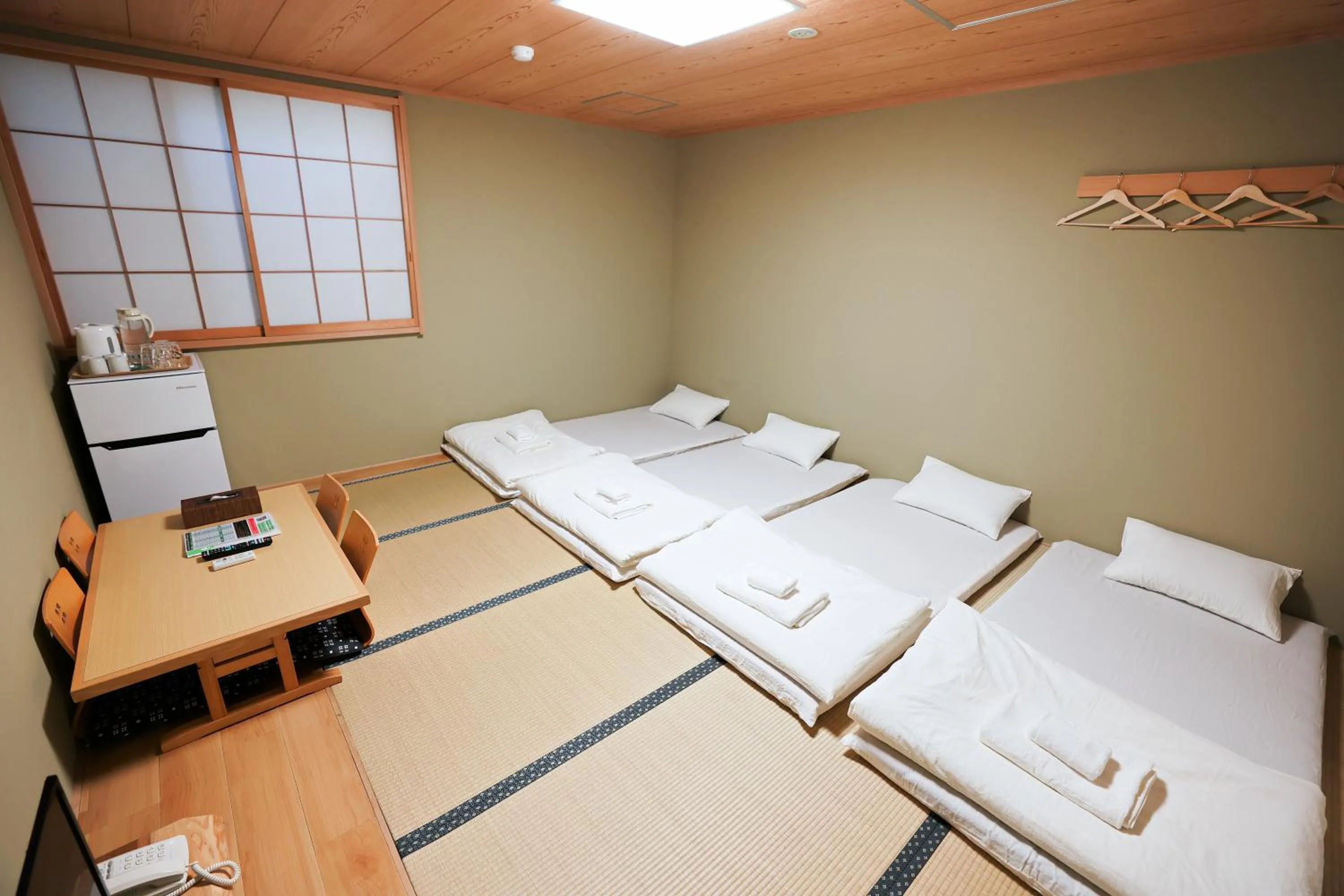 Bed in Akihabara Nakagawa Inn