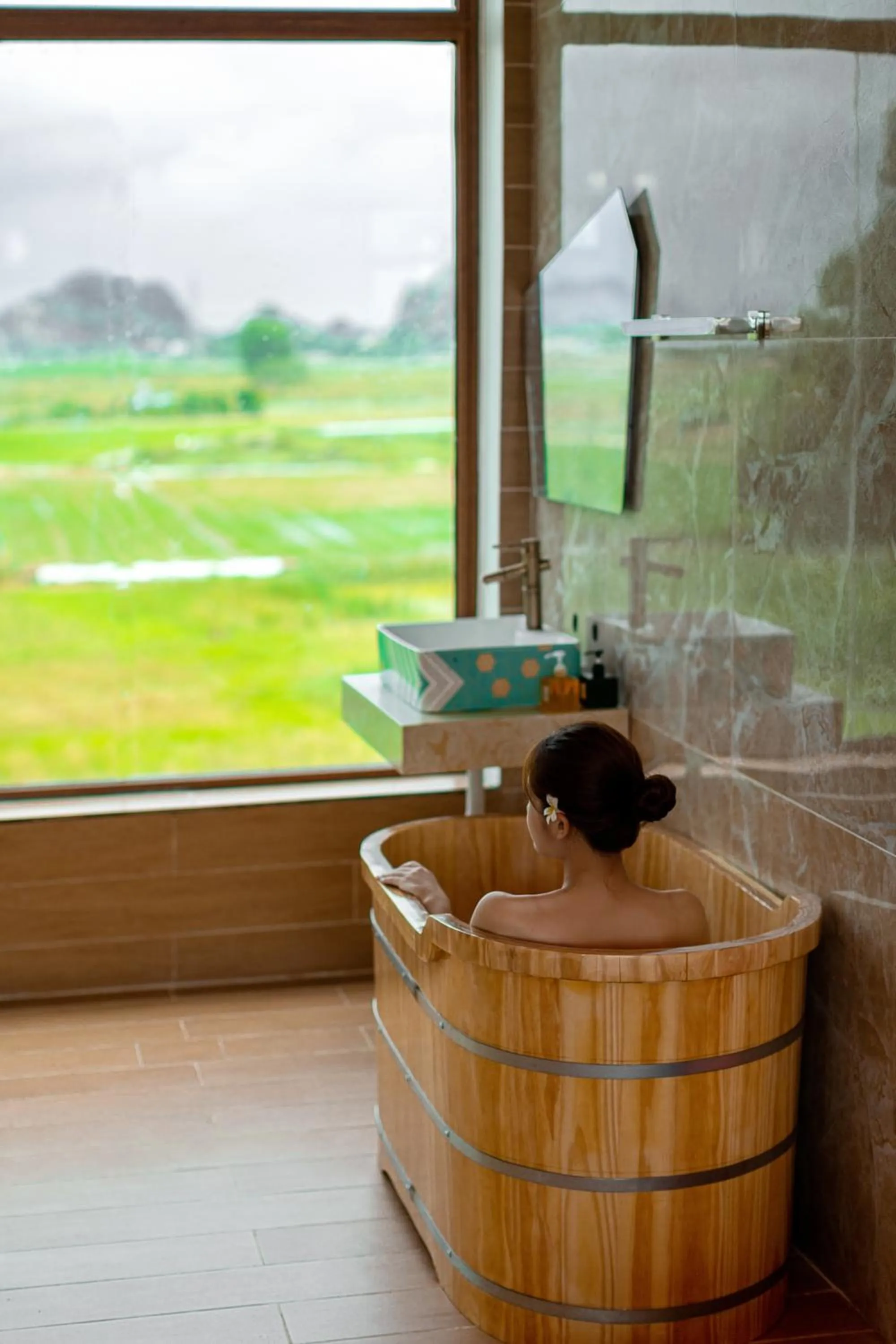 Hot Tub in Trang An Ao Dai Homestay