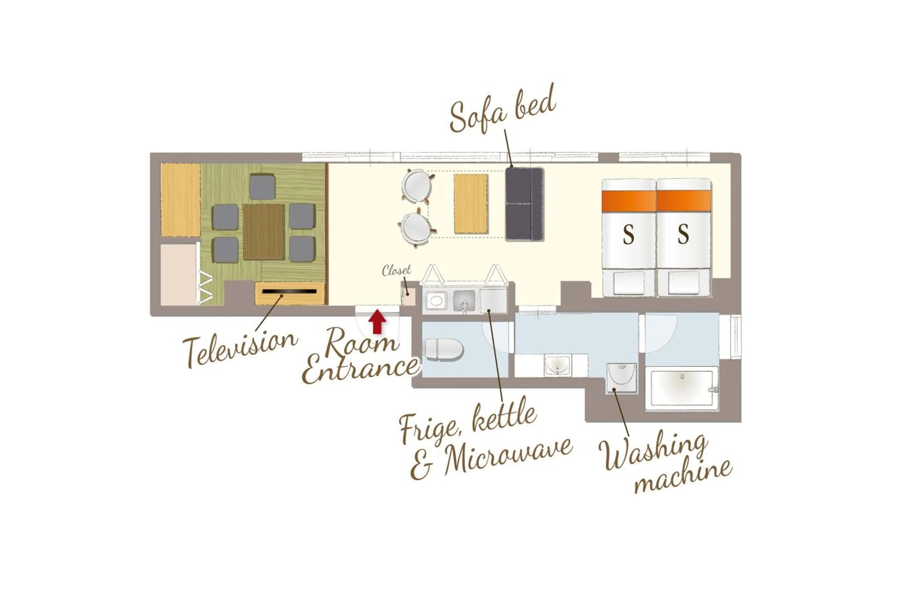 Floor plan in RESI STAY Heart